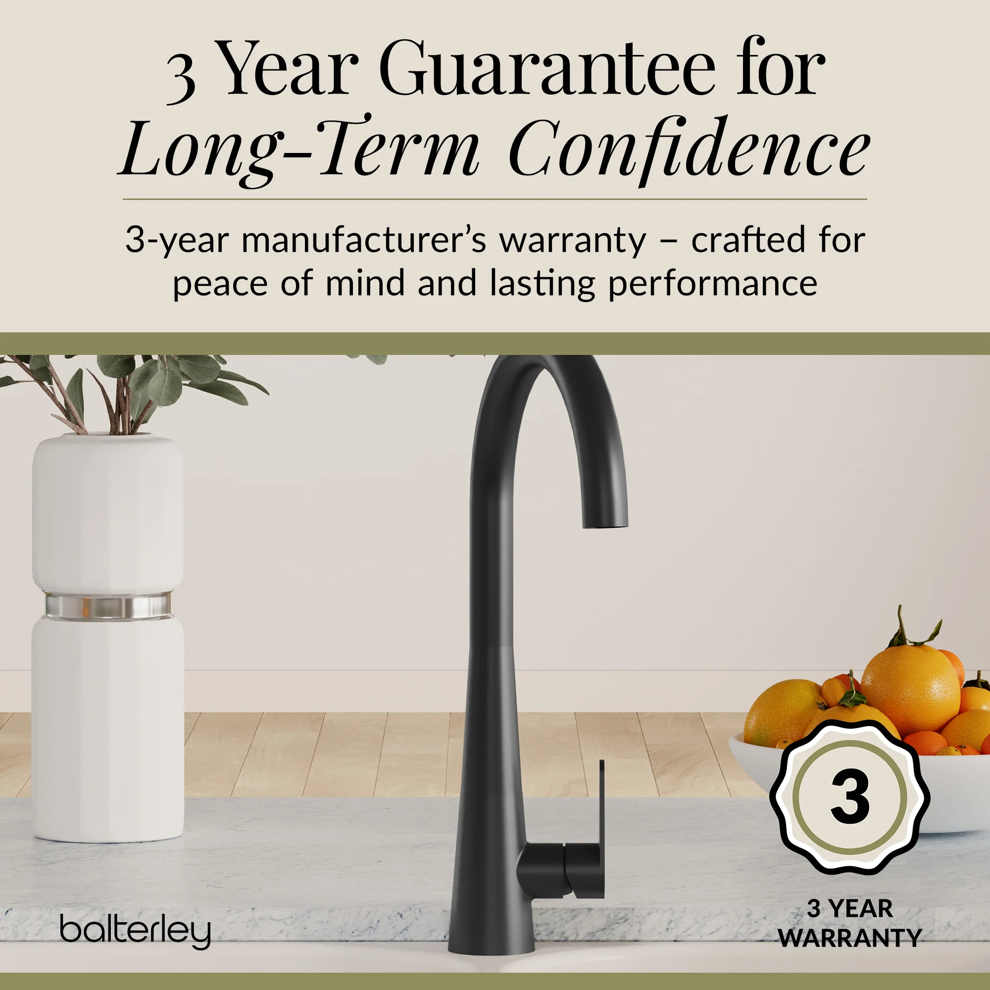 Contemporary Kitchen Mono Sink Mixer Tap – Choice of Finishes & Handle Styles - Image 56