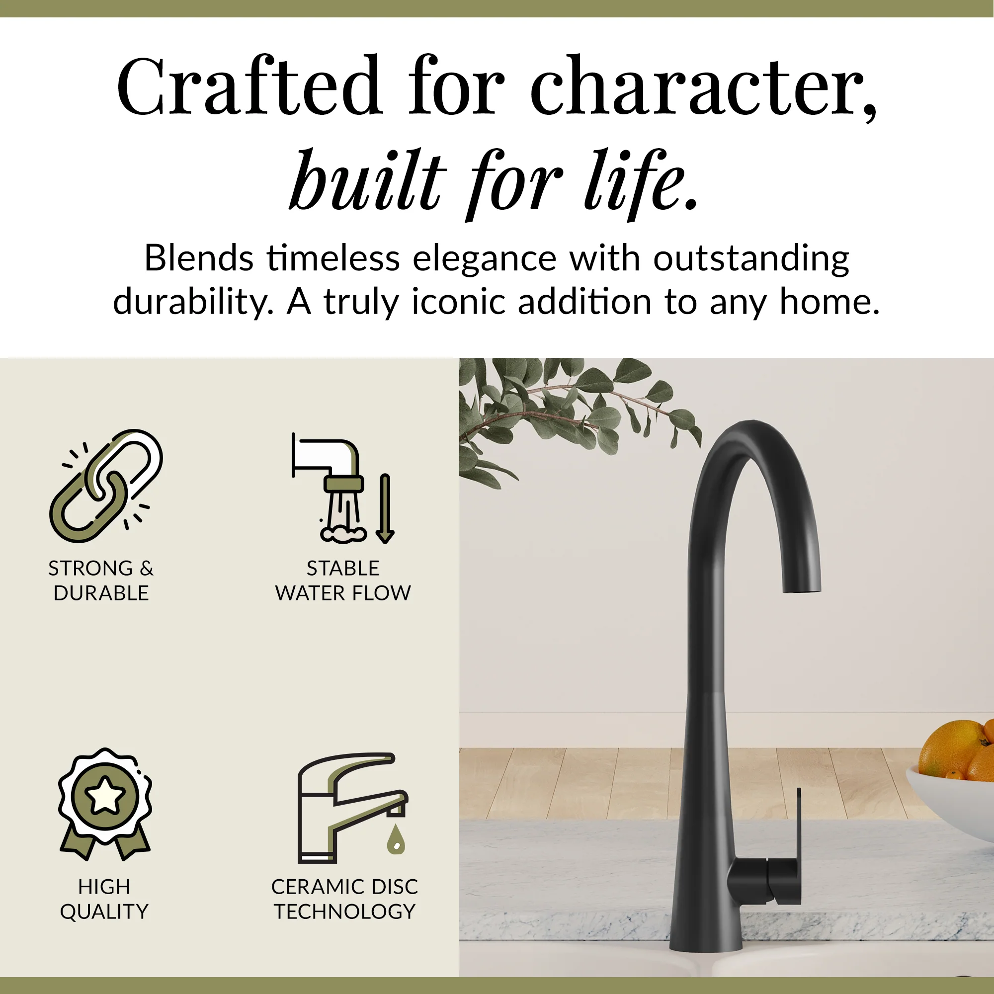 Contemporary Kitchen Mono Sink Mixer Tap – Choice of Finishes & Handle Styles - Image 57