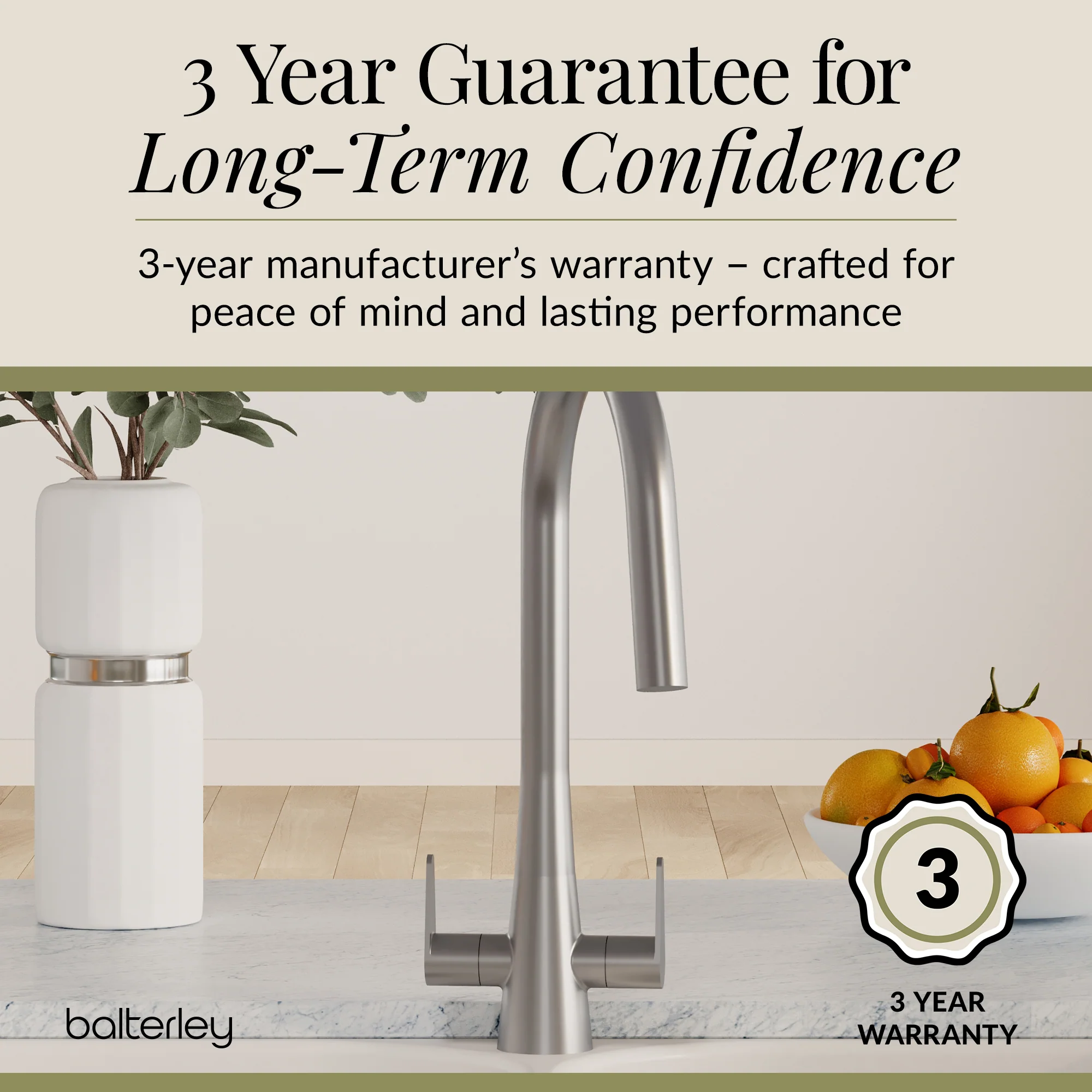Contemporary Kitchen Mono Sink Mixer Tap – Choice of Finishes & Handle Styles - Image 58