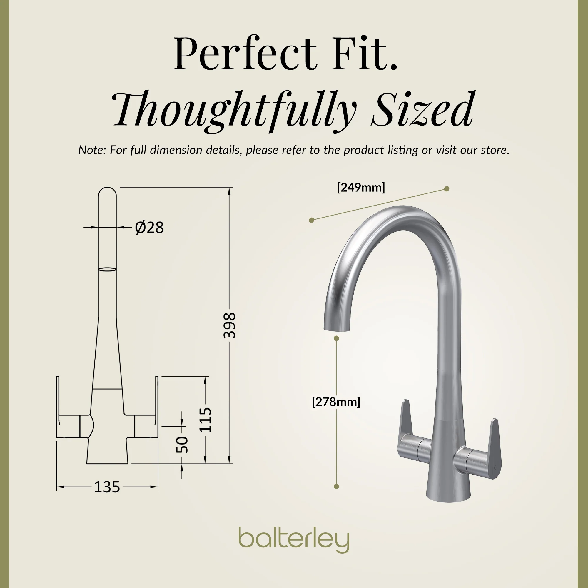 Contemporary Kitchen Mono Sink Mixer Tap – Choice of Finishes & Handle Styles - Image 60