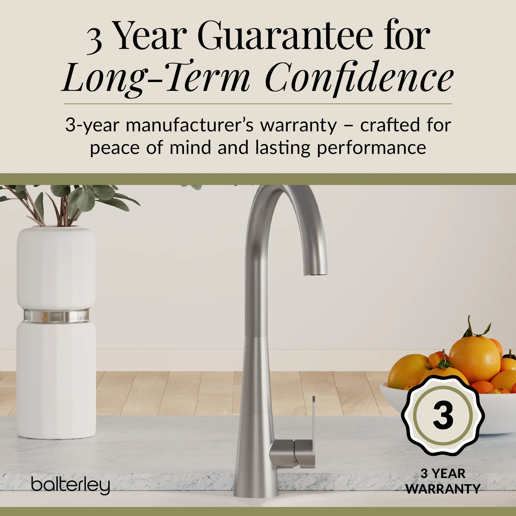 Contemporary Kitchen Mono Sink Mixer Tap – Choice of Finishes & Handle Styles - Image 65