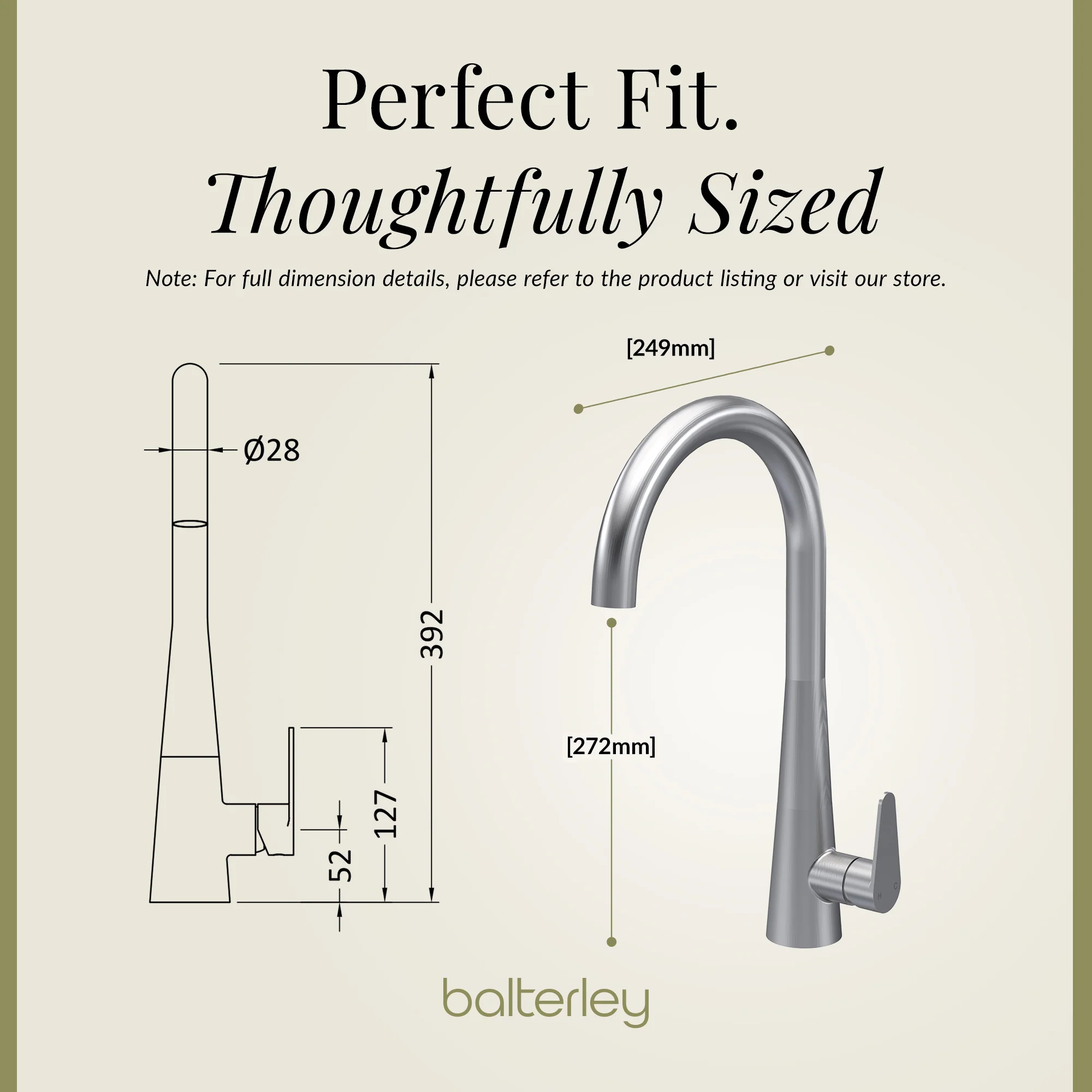 Contemporary Kitchen Mono Sink Mixer Tap – Choice of Finishes & Handle Styles - Image 66