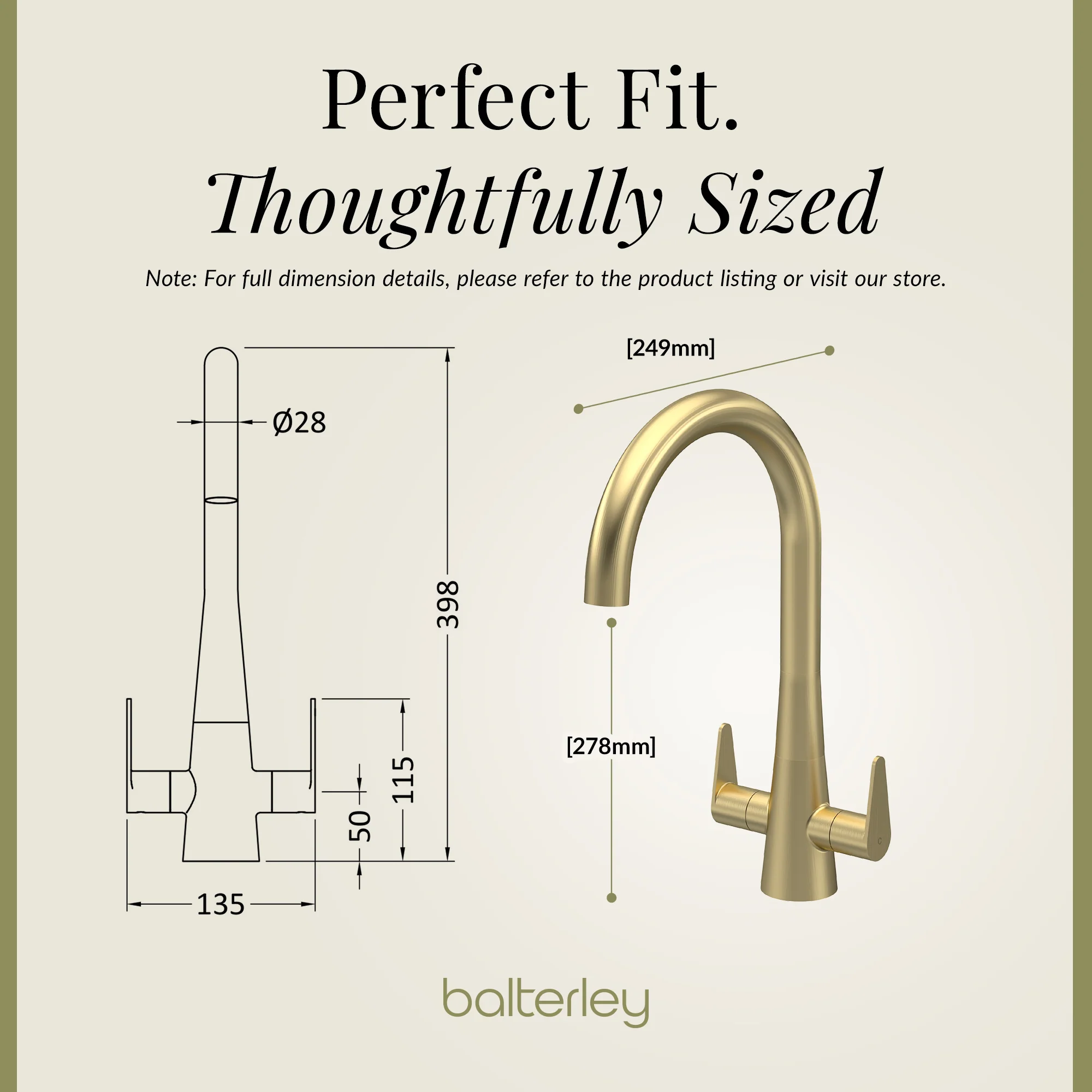 Contemporary Kitchen Mono Sink Mixer Tap – Choice of Finishes & Handle Styles - Image 75