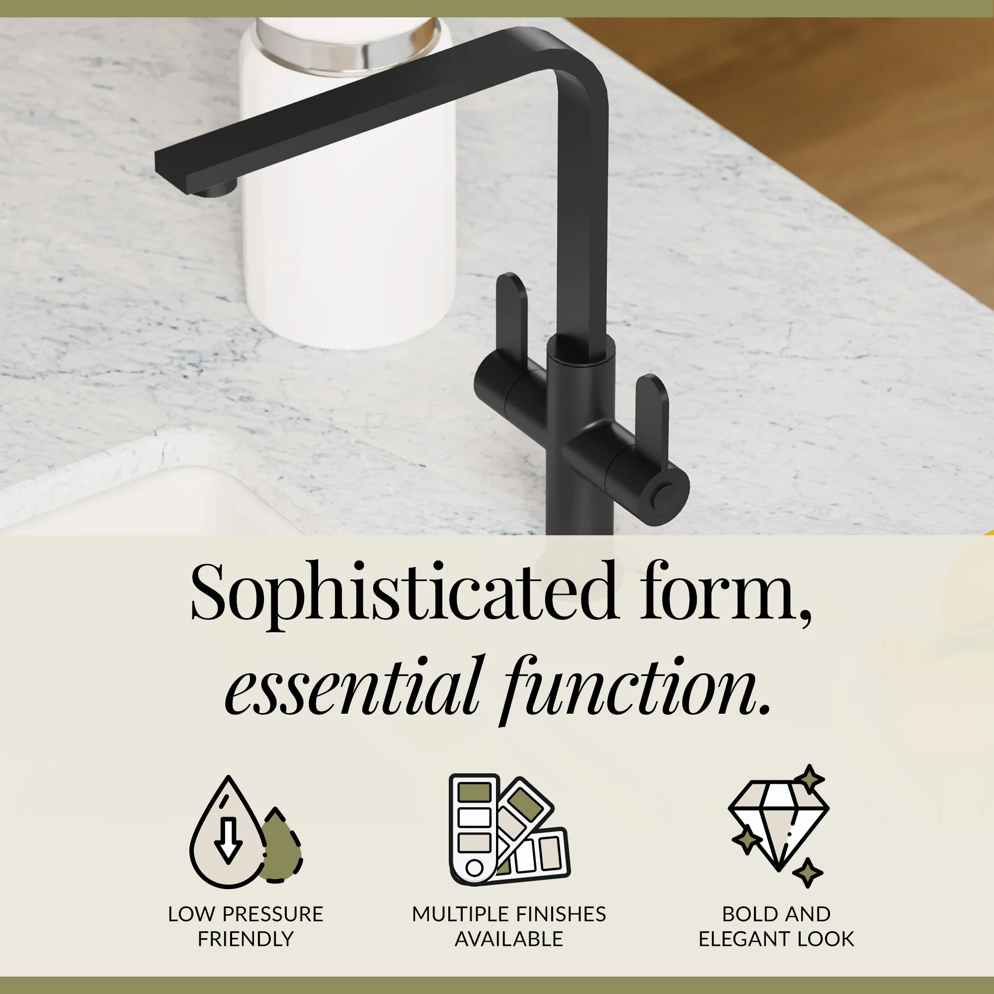Chara Kitchen Mono Mixer Tap - Multiple Lever and Finishes Available - Image 45