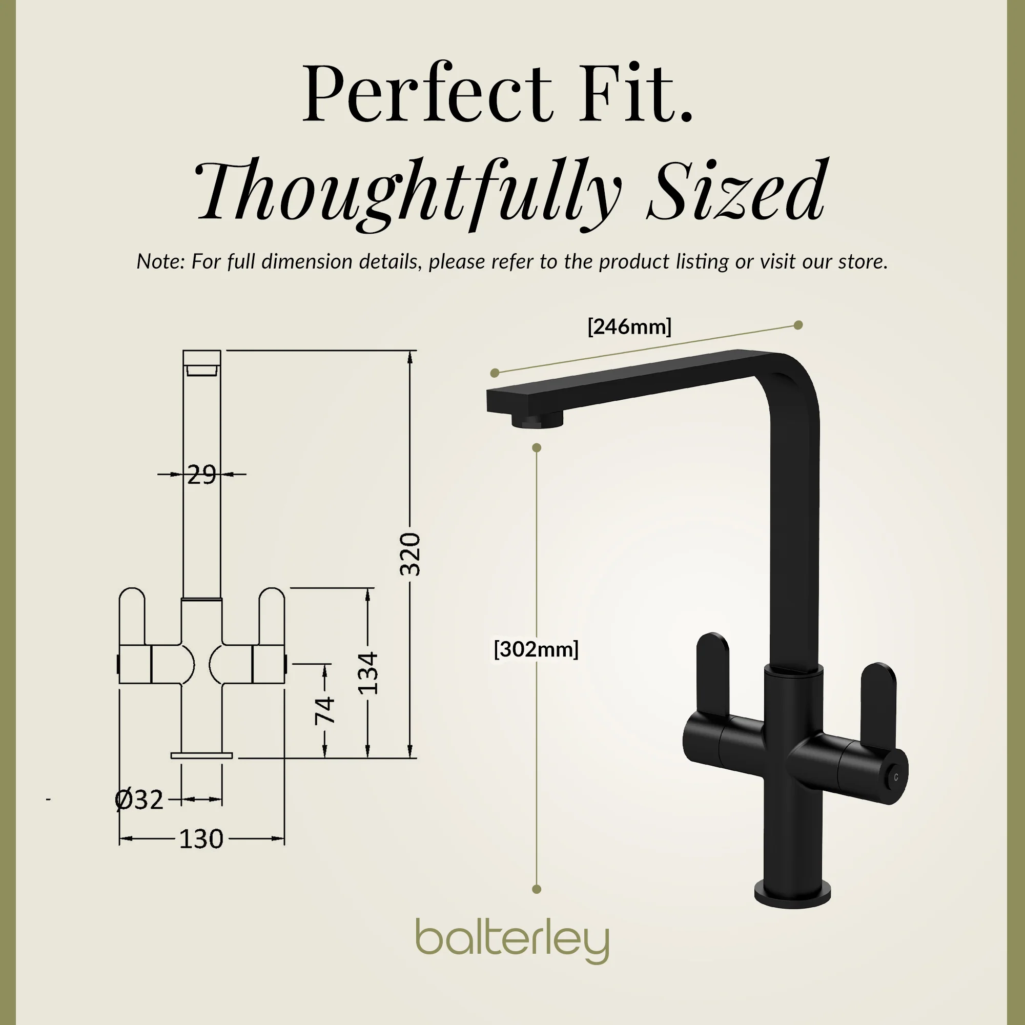 Chara Kitchen Mono Mixer Tap - Multiple Lever and Finishes Available - Image 46