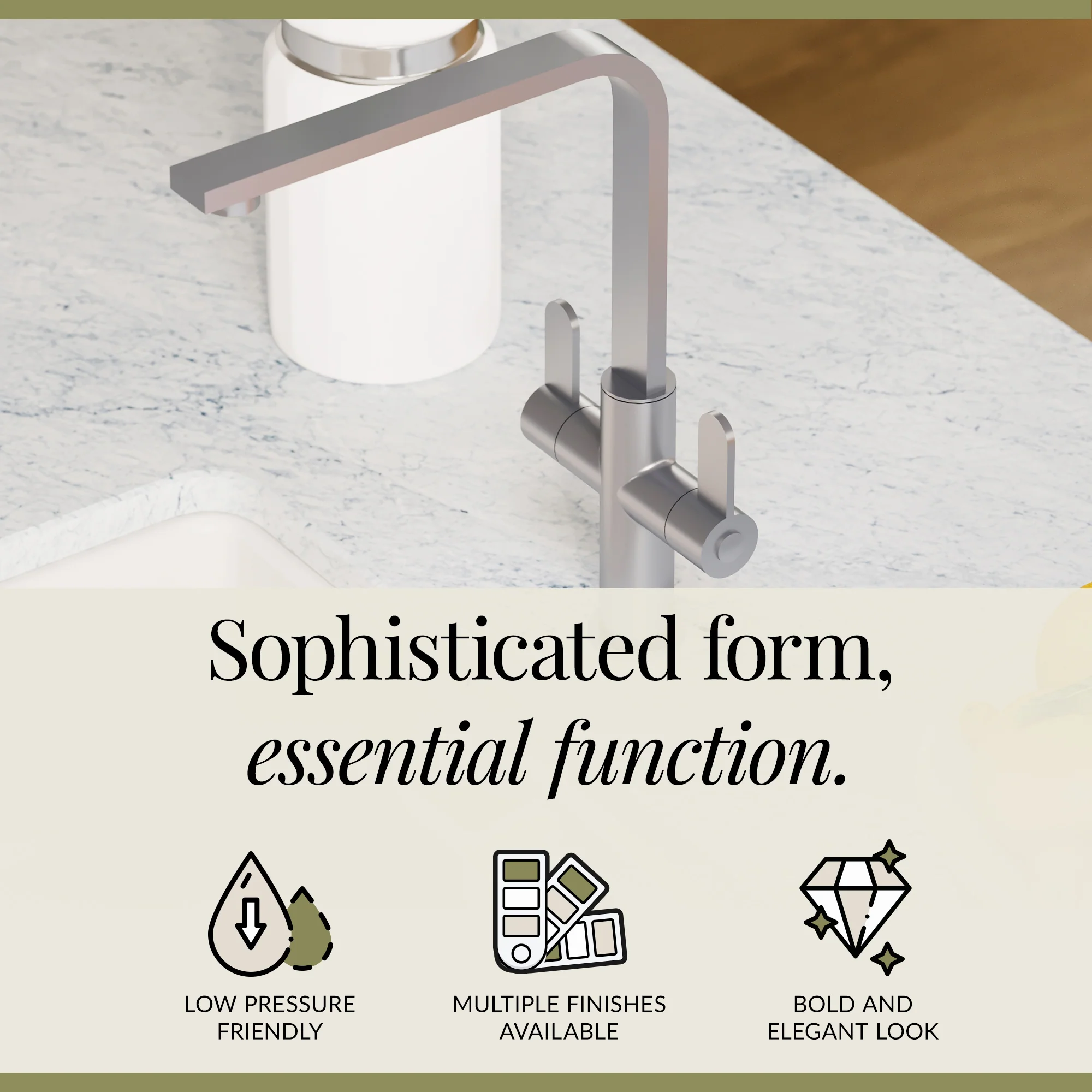 Chara Kitchen Mono Mixer Tap - Multiple Lever and Finishes Available - Image 52