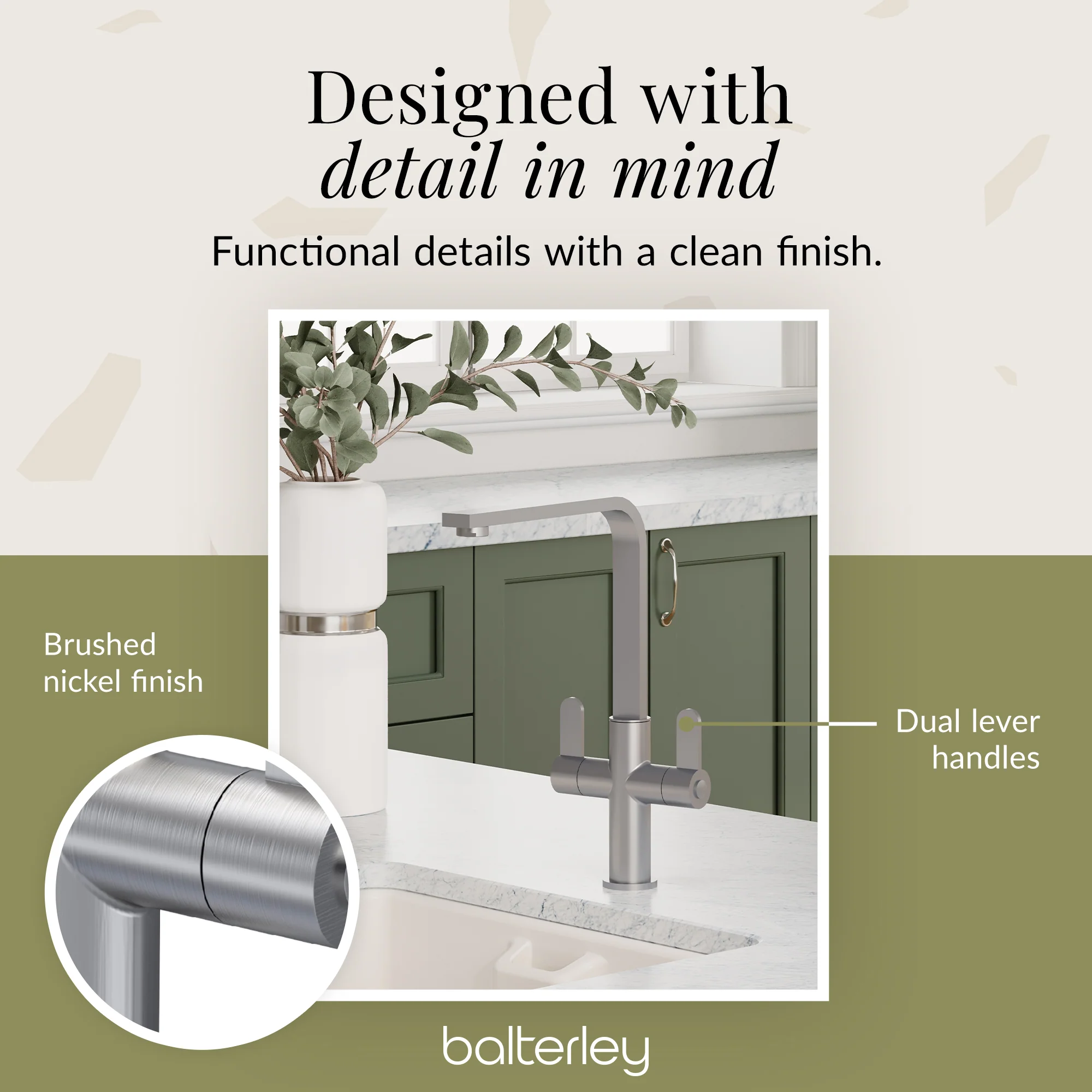 Chara Kitchen Mono Mixer Tap - Multiple Lever and Finishes Available - Image 53