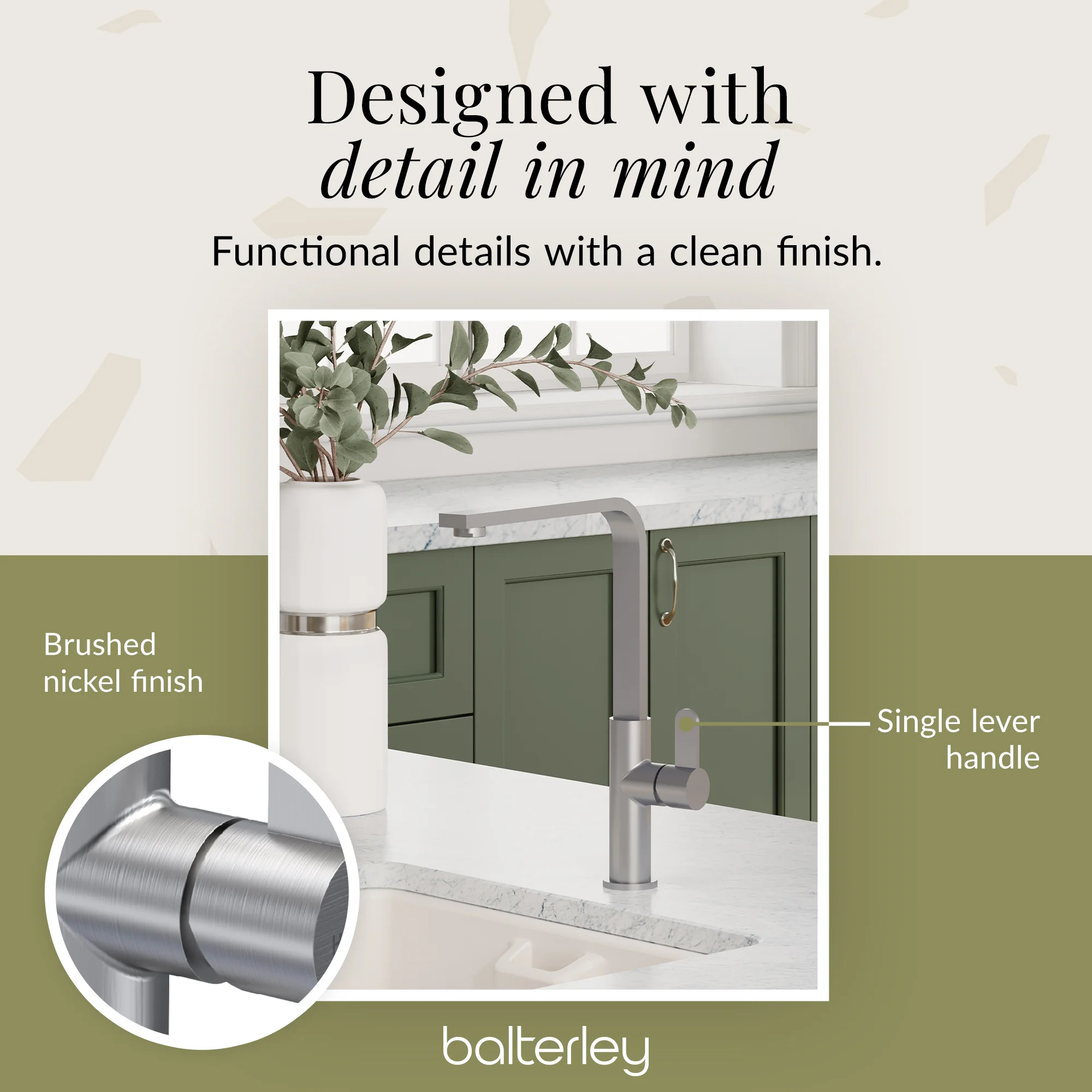 Chara Kitchen Mono Mixer Tap - Multiple Lever and Finishes Available - Image 54