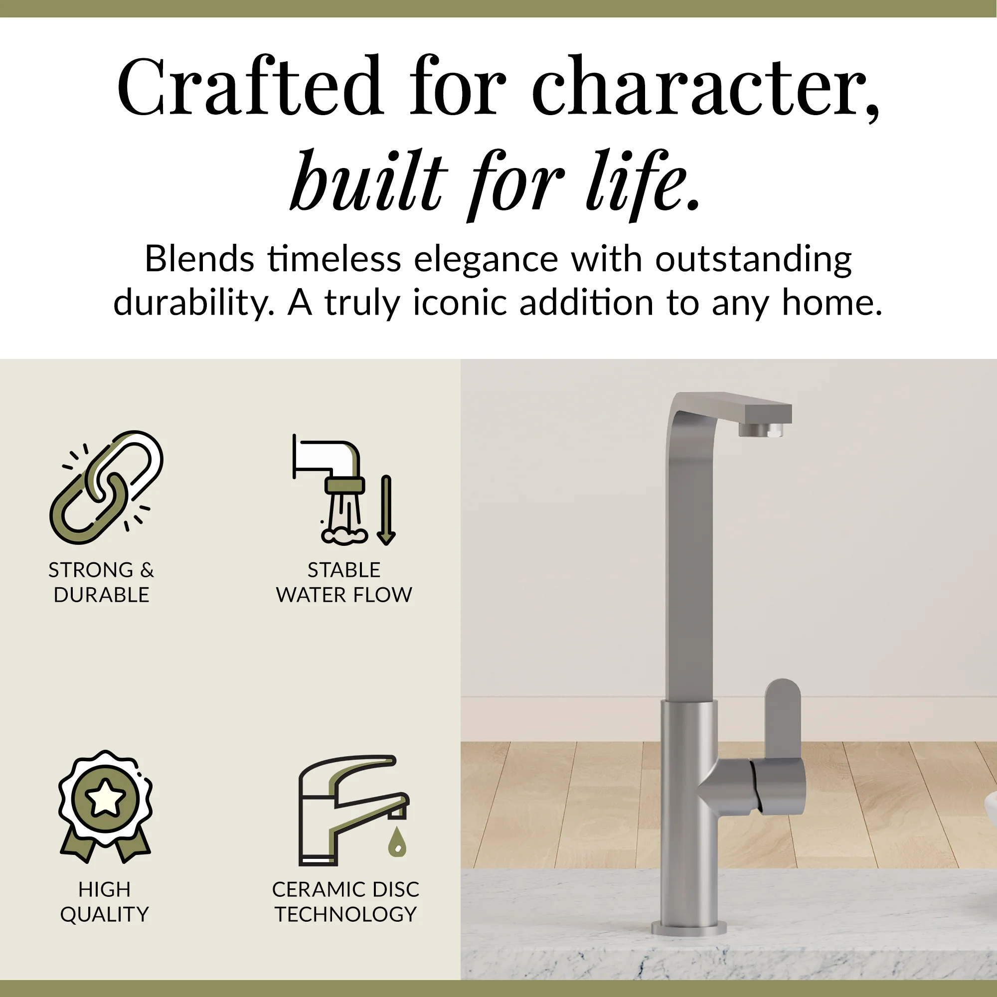 Chara Kitchen Mono Mixer Tap - Multiple Lever and Finishes Available - Image 55