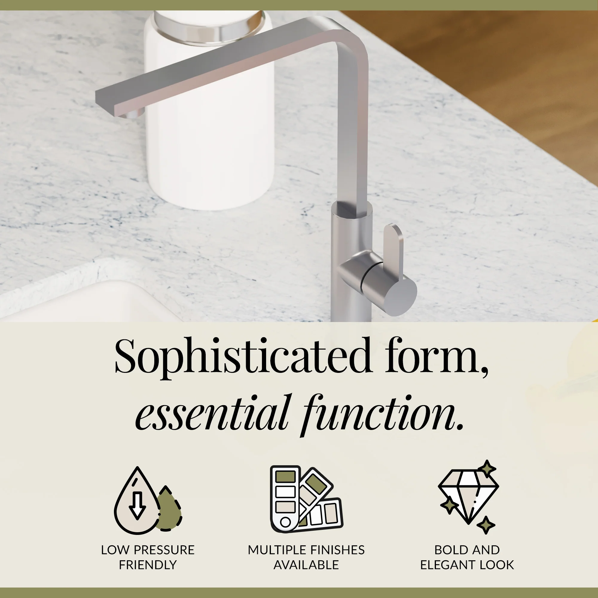 Chara Kitchen Mono Mixer Tap - Multiple Lever and Finishes Available - Image 58
