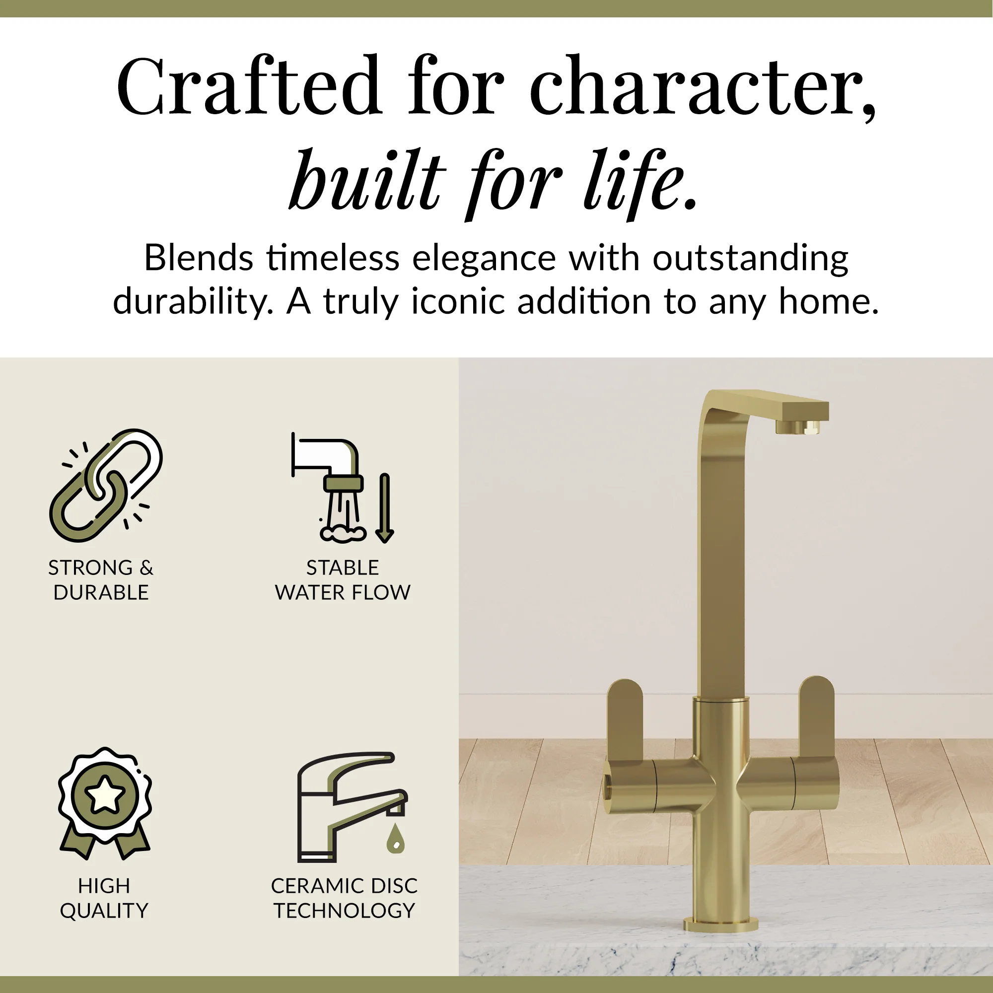 Chara Kitchen Mono Mixer Tap - Multiple Lever and Finishes Available - Image 59