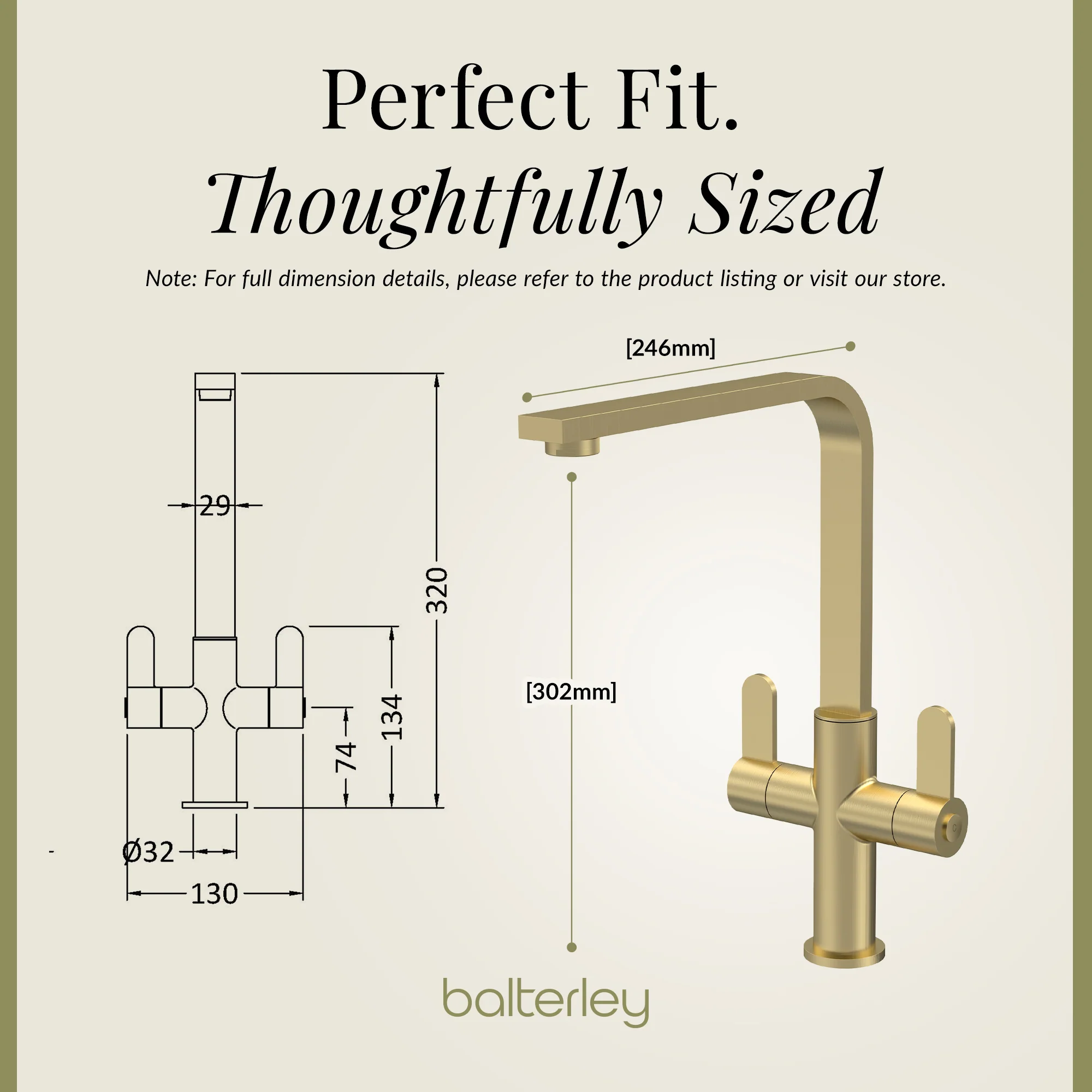 Chara Kitchen Mono Mixer Tap - Multiple Lever and Finishes Available - Image 60