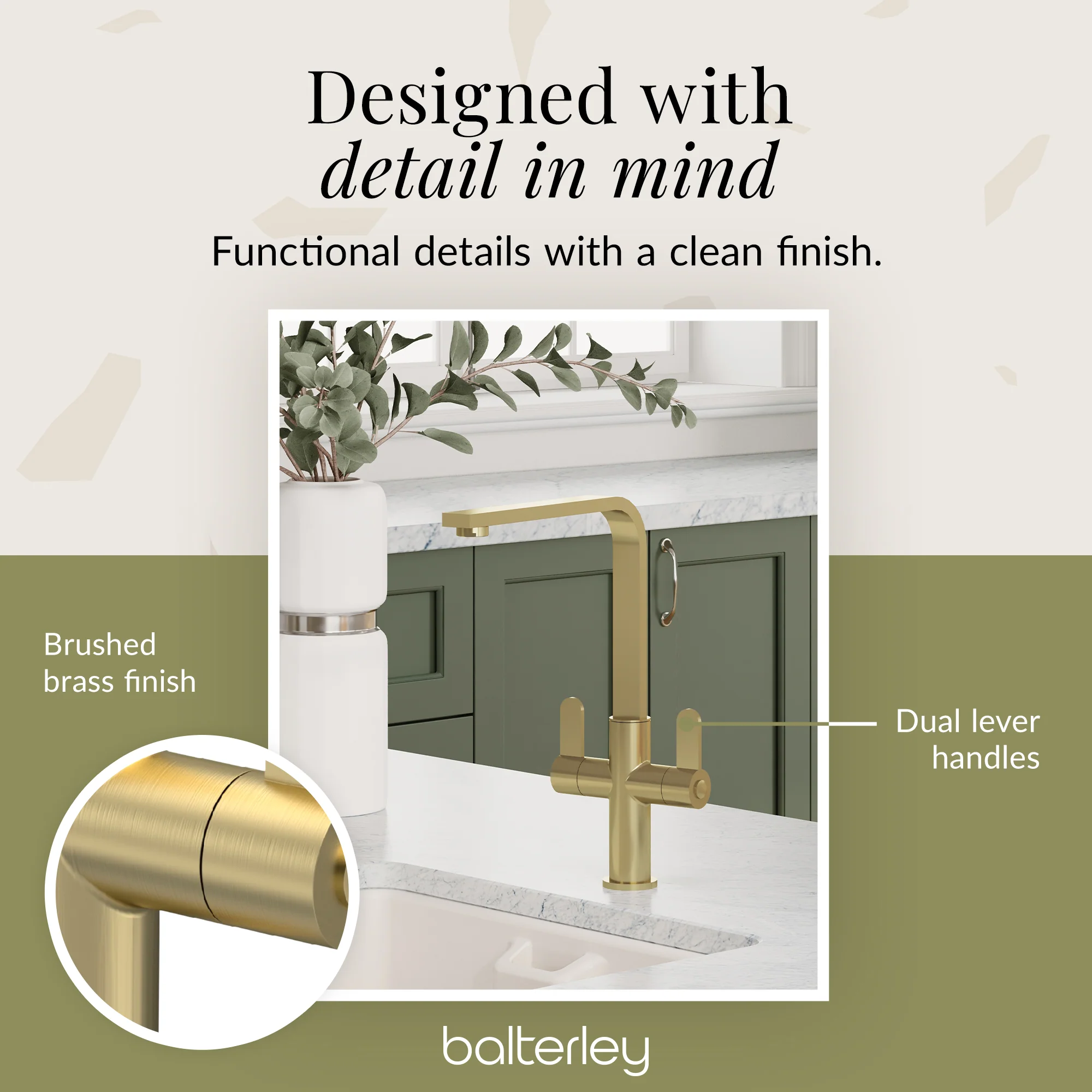 Chara Kitchen Mono Mixer Tap - Multiple Lever and Finishes Available - Image 61