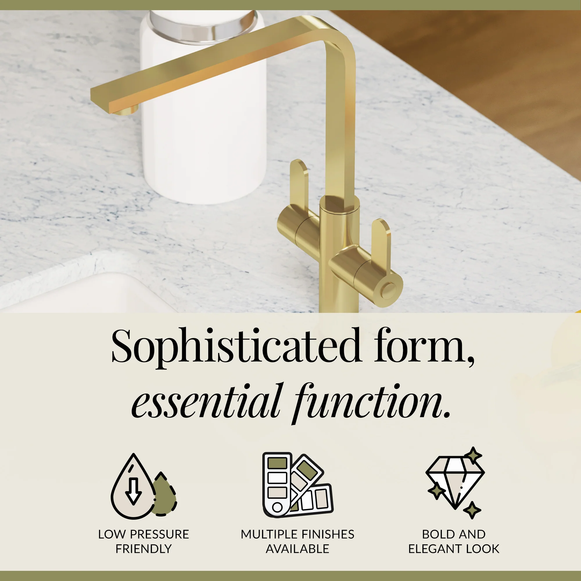 Chara Kitchen Mono Mixer Tap - Multiple Lever and Finishes Available - Image 62