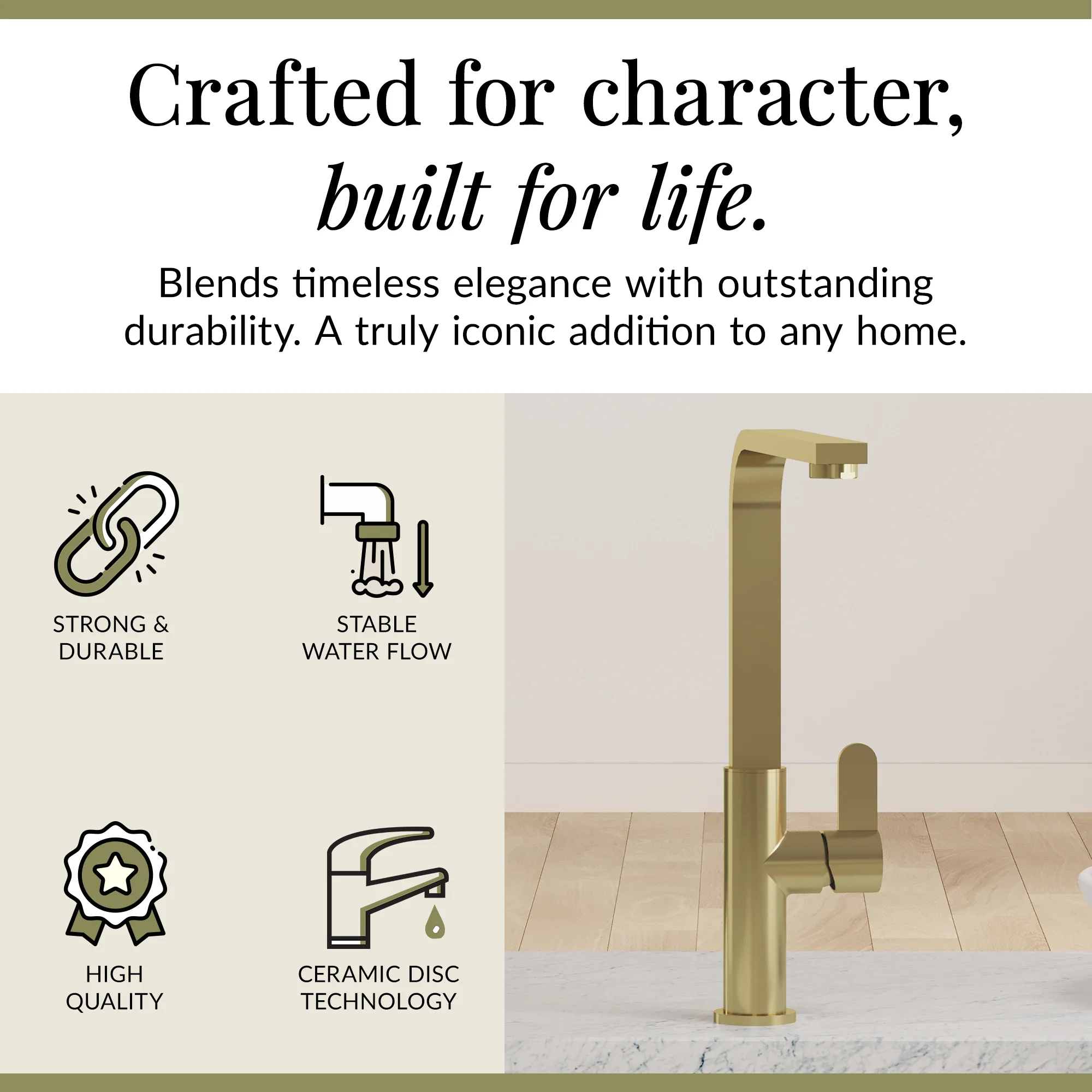 Chara Kitchen Mono Mixer Tap - Multiple Lever and Finishes Available - Image 65
