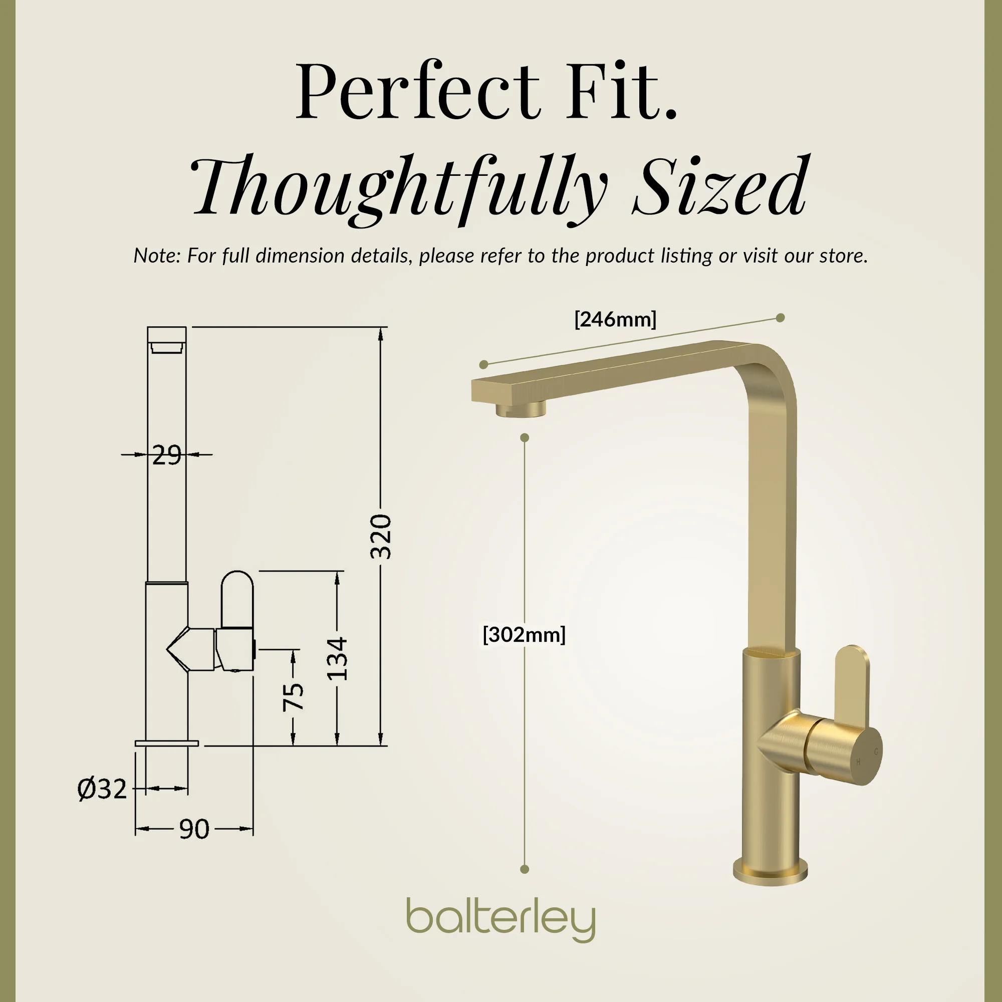 Chara Kitchen Mono Mixer Tap - Multiple Lever and Finishes Available - Image 67