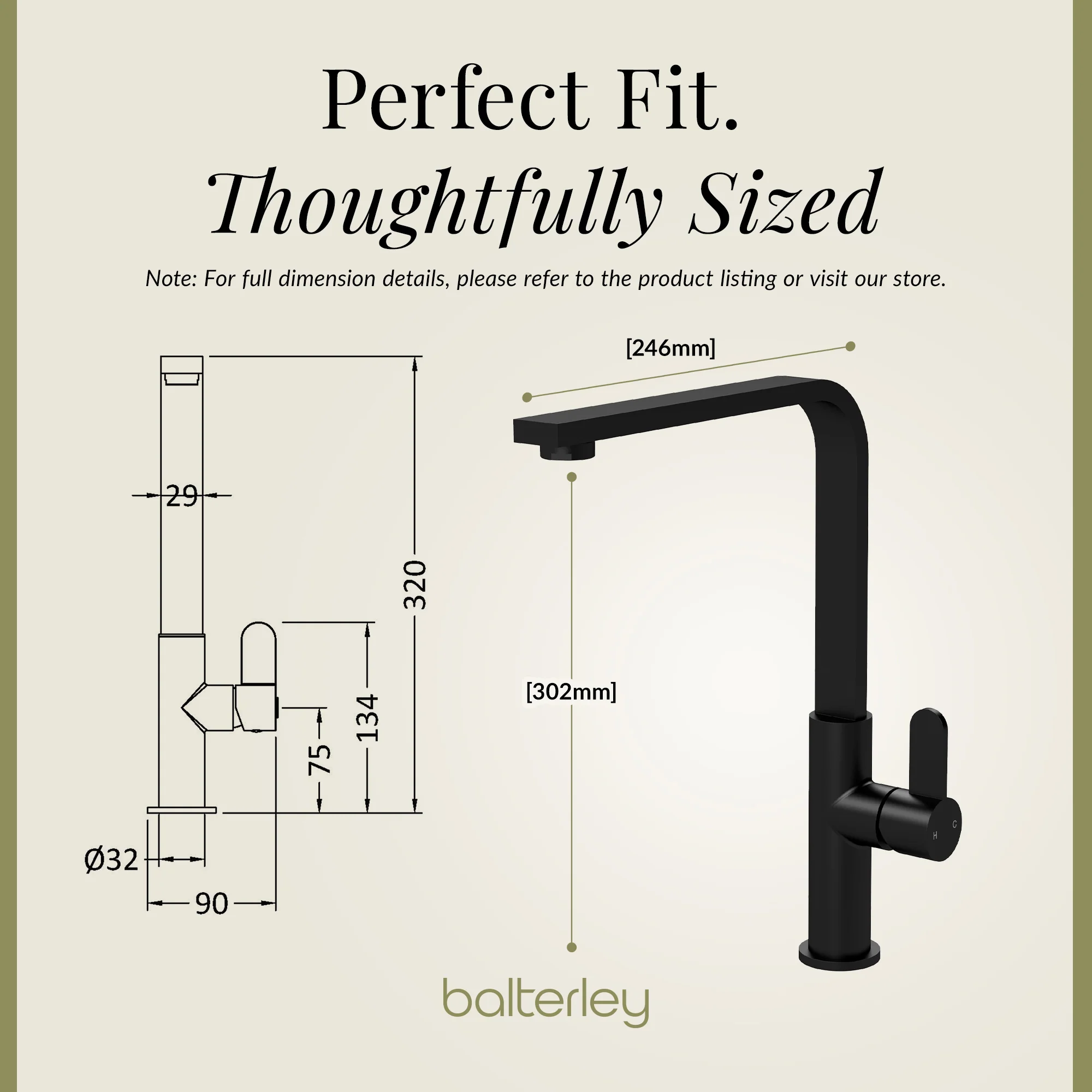 Chara Kitchen Mono Mixer Tap - Multiple Lever and Finishes Available - Image 69