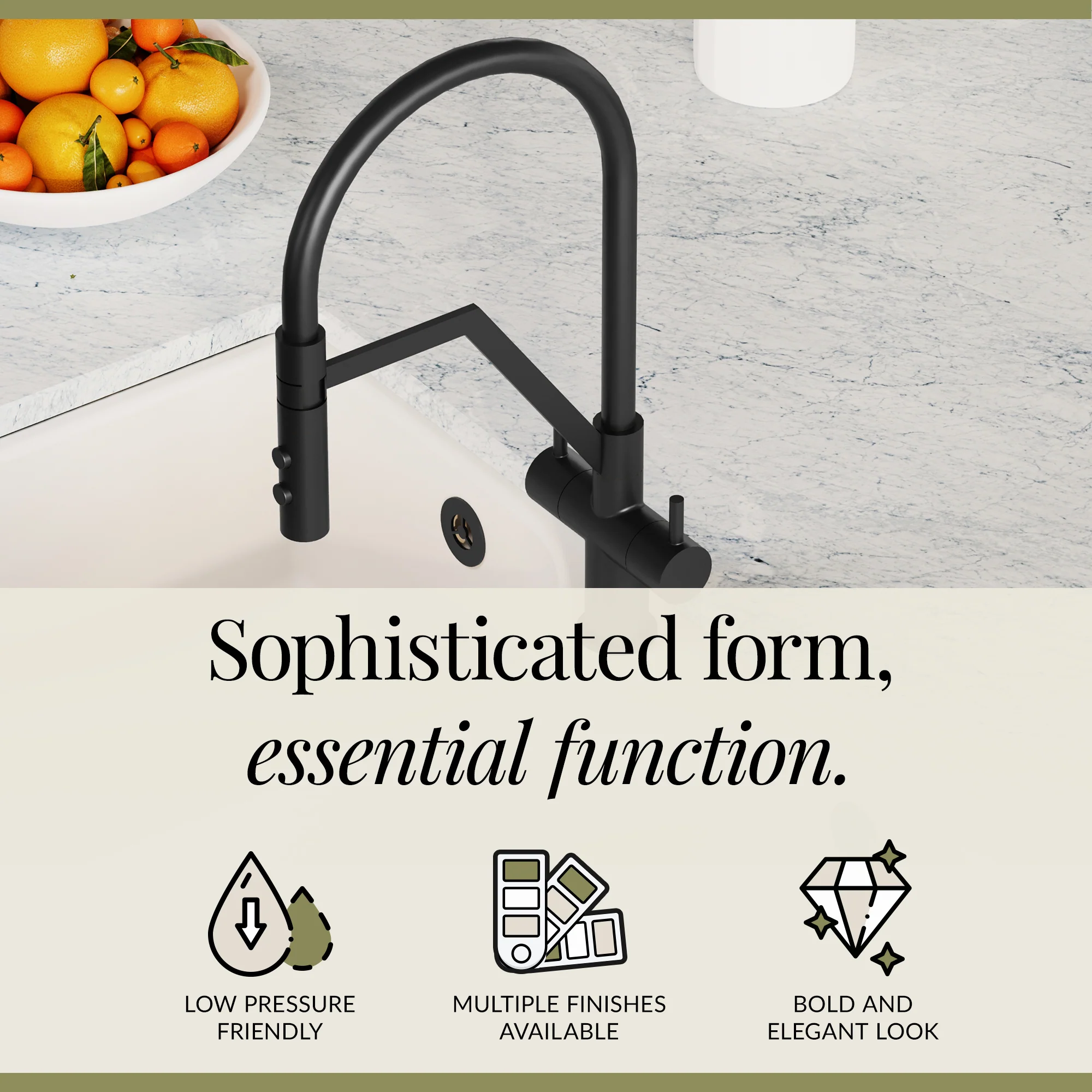 Rana Kitchen Mono Mixer Tap with Multiple Finish and Handle Options Available - Image 20