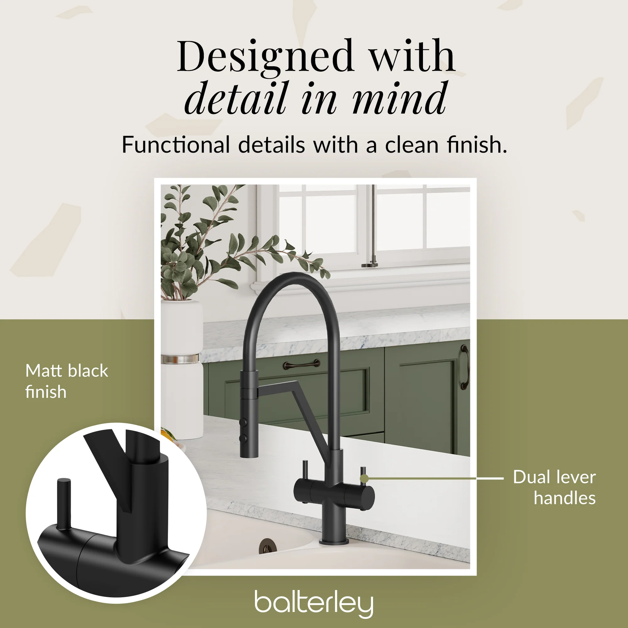 Rana Kitchen Mono Mixer Tap with Multiple Finish and Handle Options Available - Image 22
