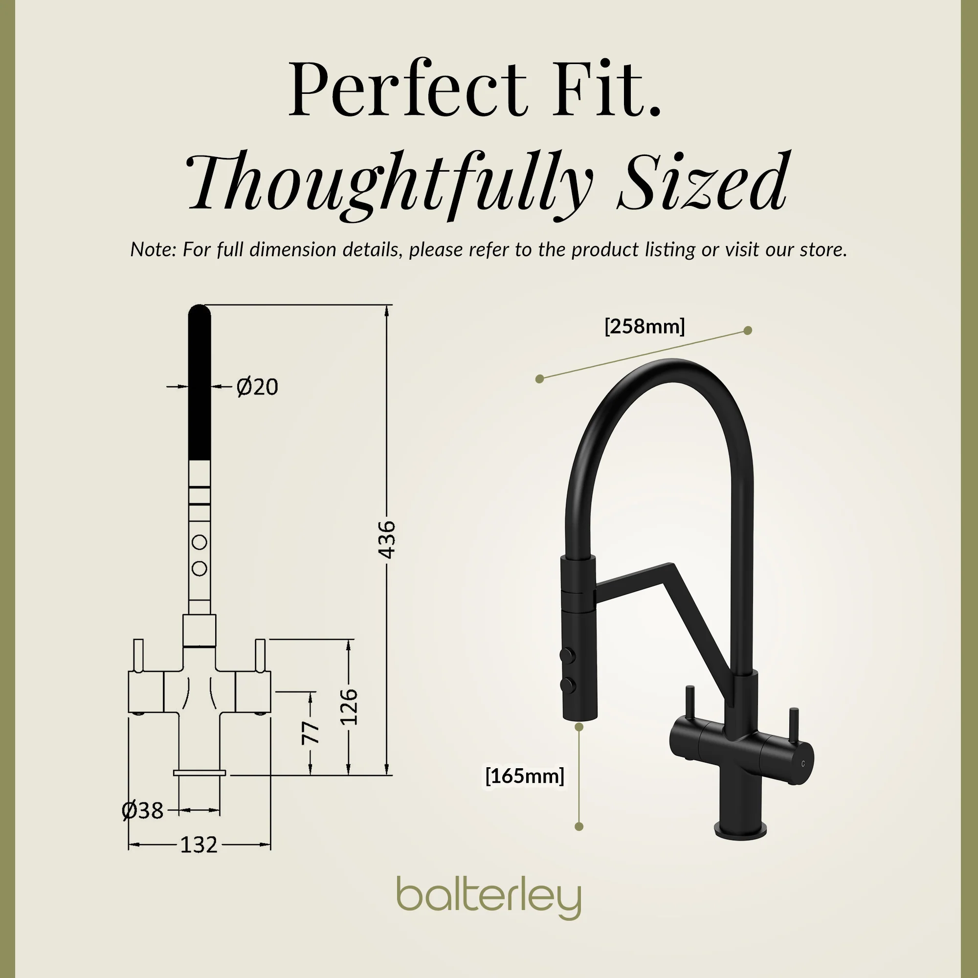 Rana Kitchen Mono Mixer Tap with Multiple Finish and Handle Options Available - Image 23