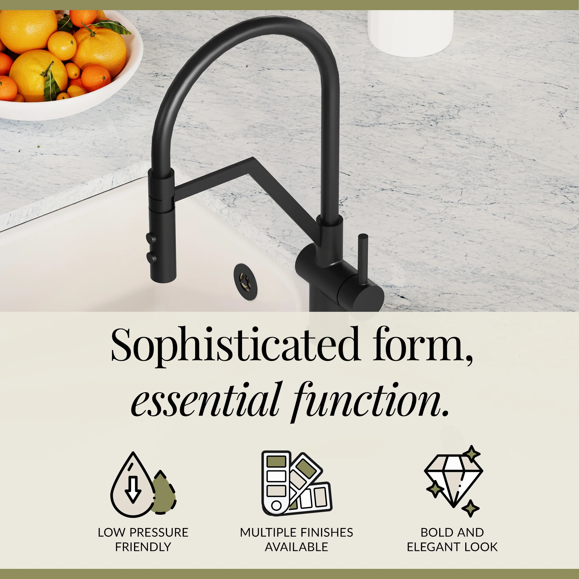 Rana Kitchen Mono Mixer Tap with Multiple Finish and Handle Options Available - Image 28