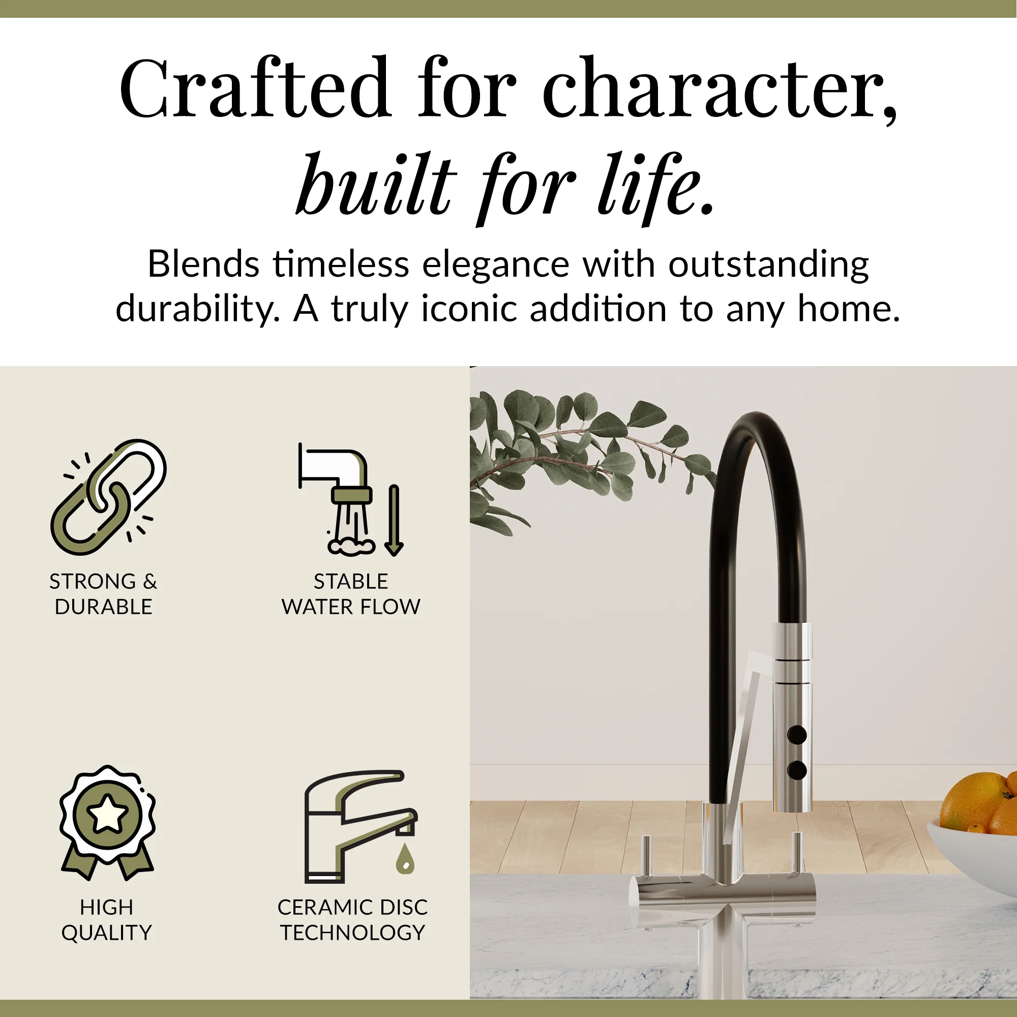 Rana Kitchen Mono Mixer Tap with Multiple Finish and Handle Options Available - Image 3