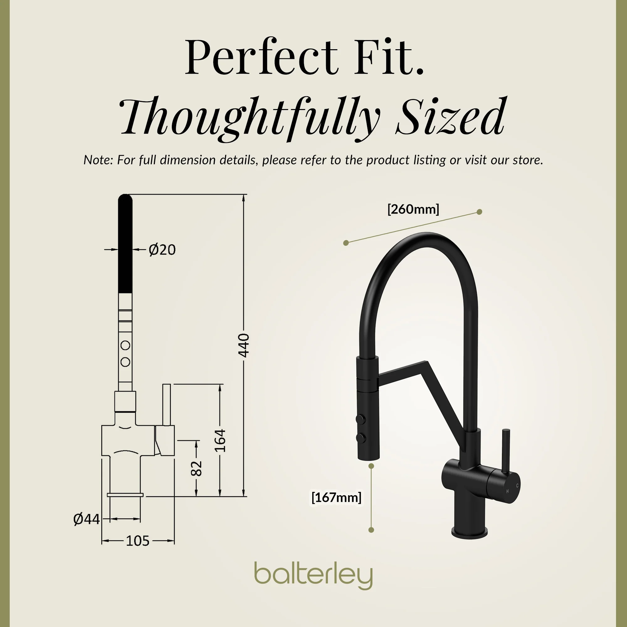 Rana Kitchen Mono Mixer Tap with Multiple Finish and Handle Options Available - Image 31
