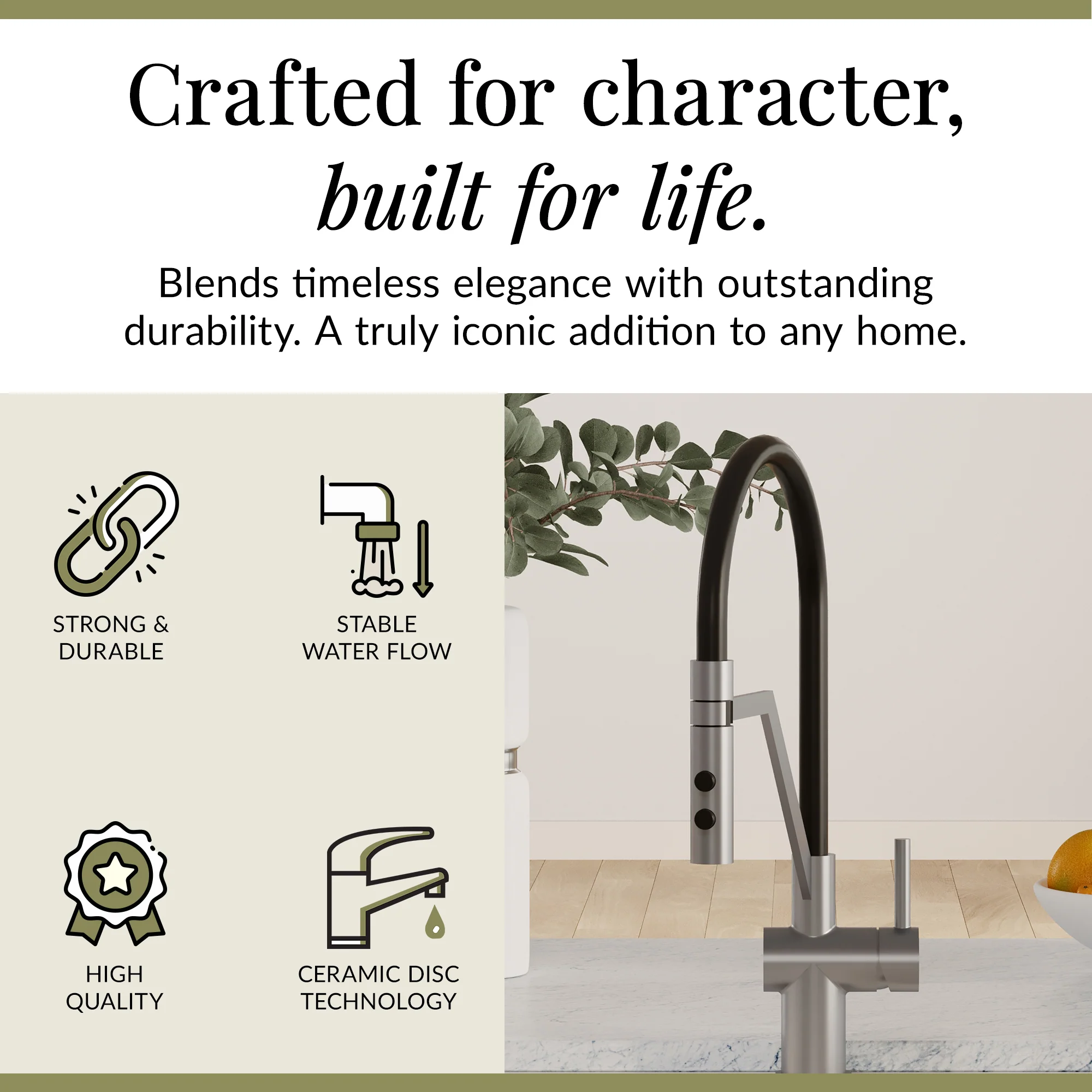 Rana Kitchen Mono Mixer Tap with Multiple Finish and Handle Options Available - Image 35