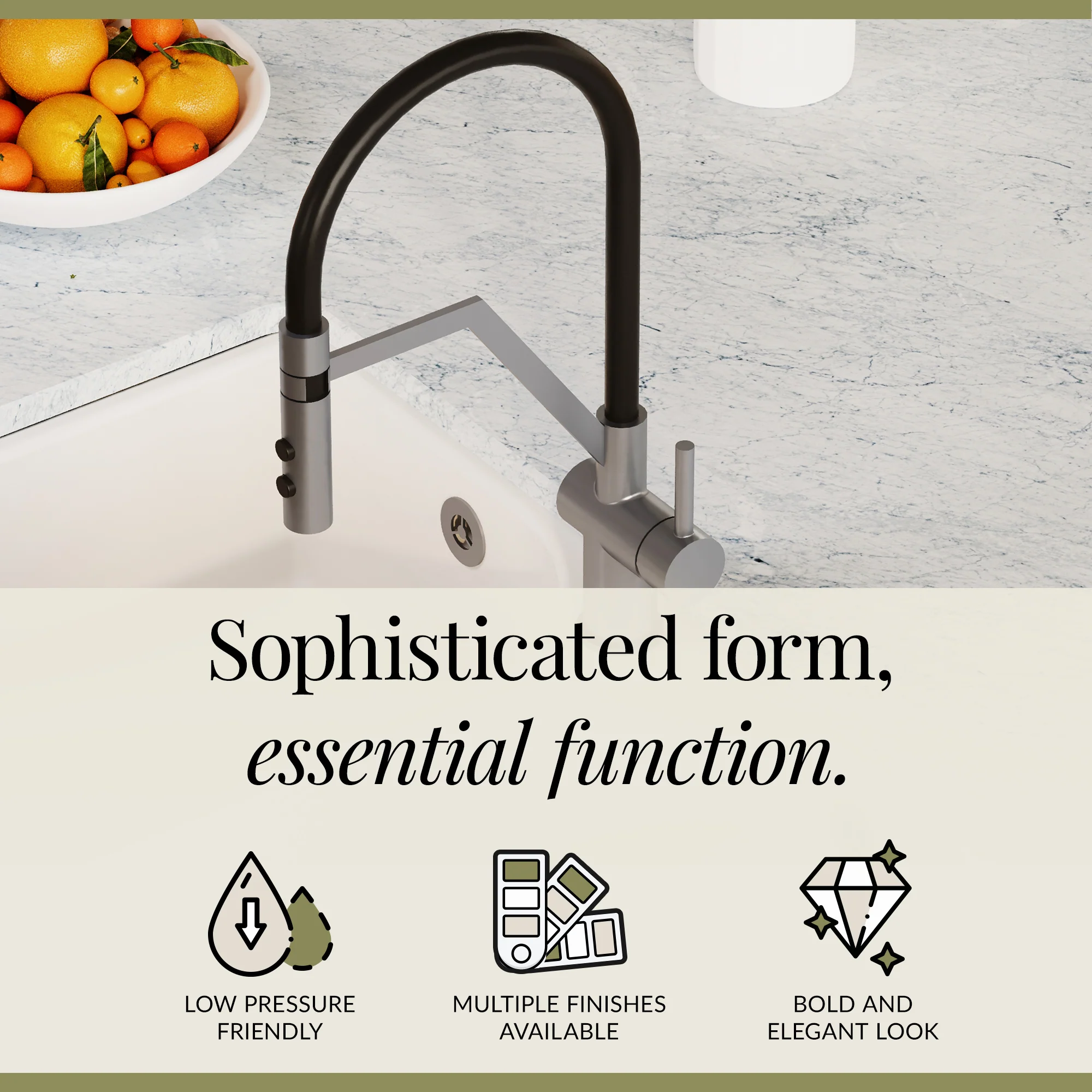 Rana Kitchen Mono Mixer Tap with Multiple Finish and Handle Options Available - Image 36