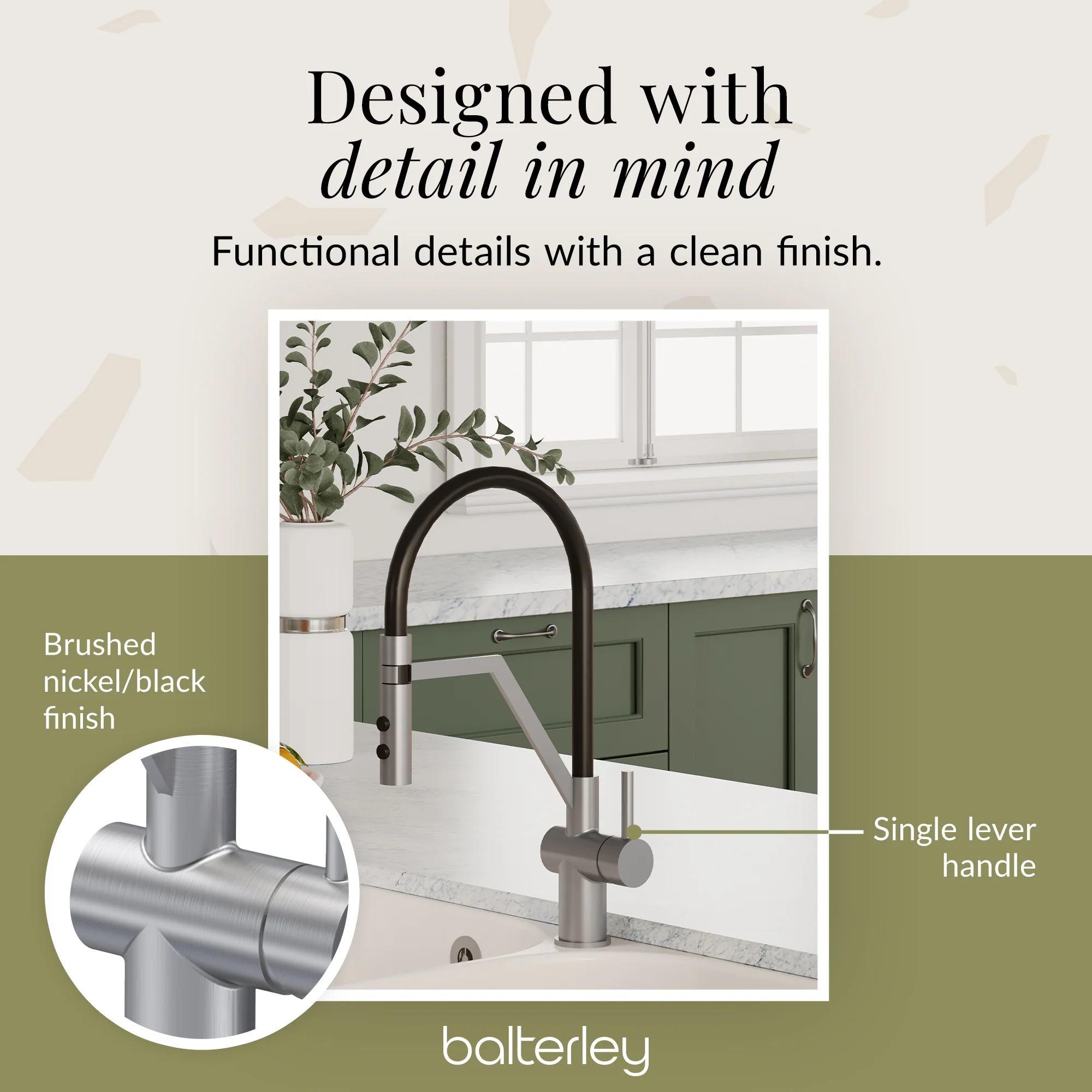 Rana Kitchen Mono Mixer Tap with Multiple Finish and Handle Options Available - Image 38