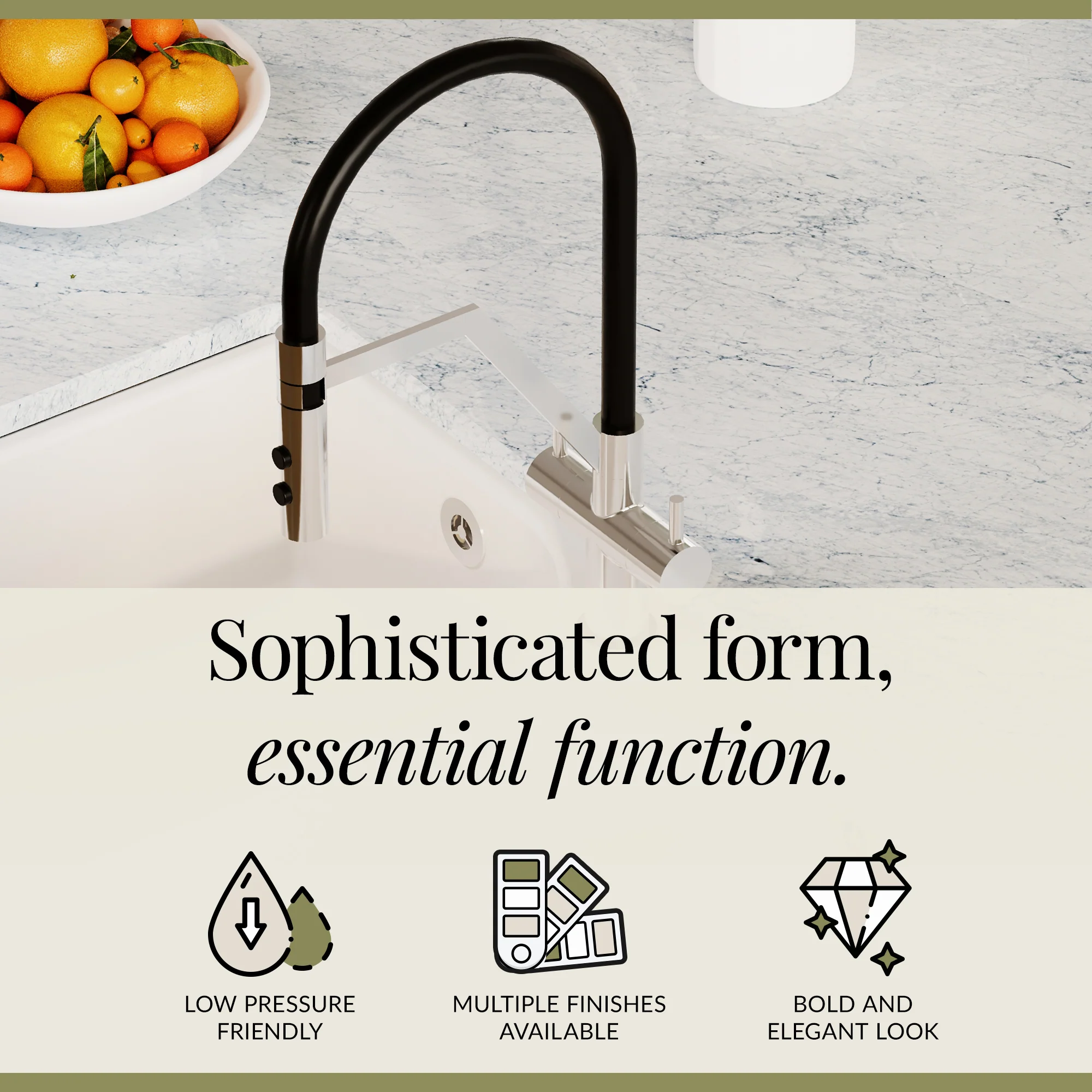 Rana Kitchen Mono Mixer Tap with Multiple Finish and Handle Options Available - Image 4