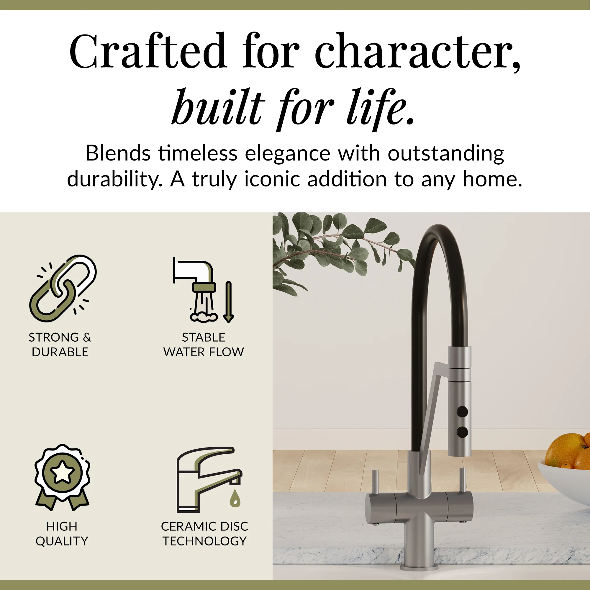 Rana Kitchen Mono Mixer Tap with Multiple Finish and Handle Options Available - Image 43