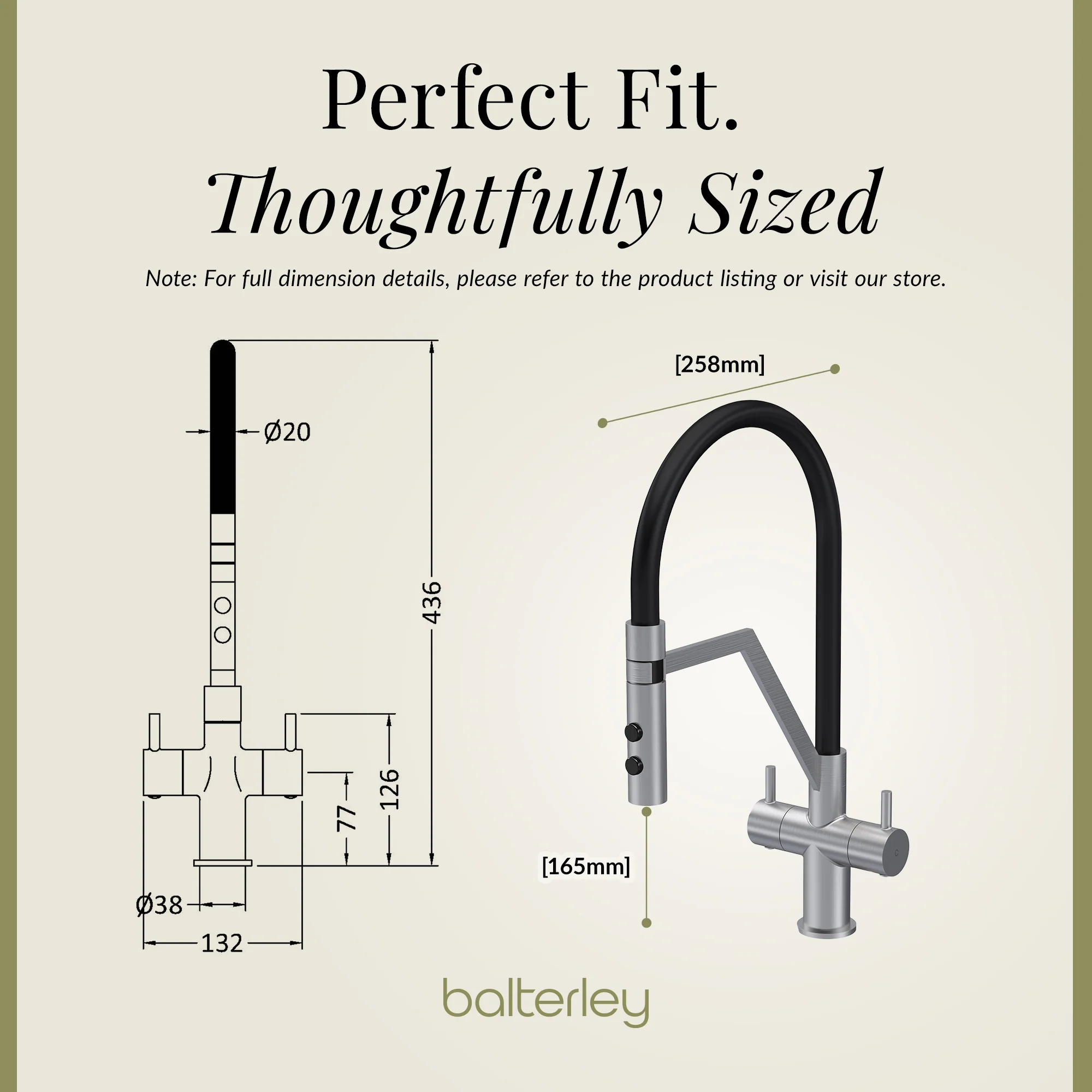 Rana Kitchen Mono Mixer Tap with Multiple Finish and Handle Options Available - Image 47