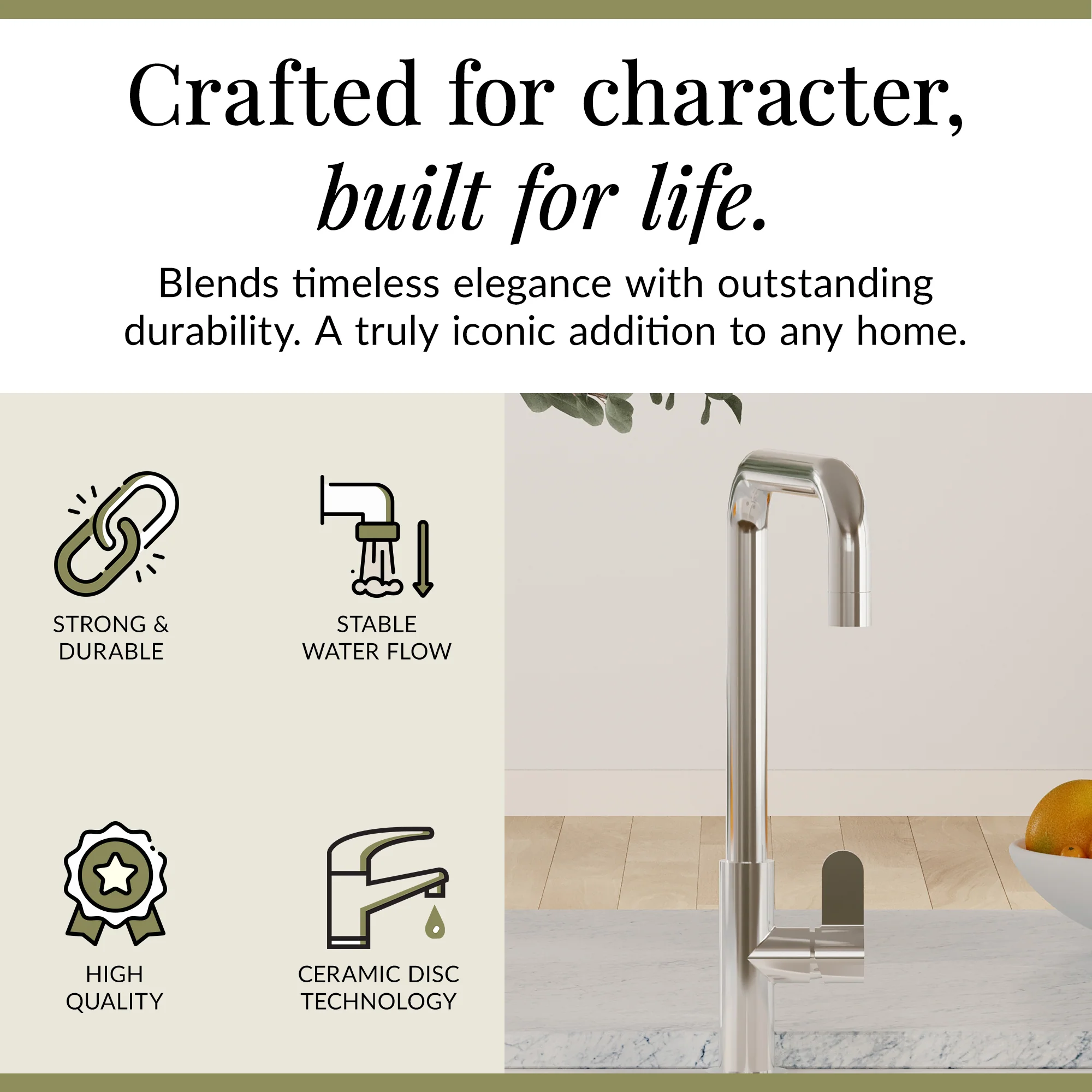 Kuma Kitchen Mono Mixer Tap - Multiple Handles and Finishes Available - Image 34