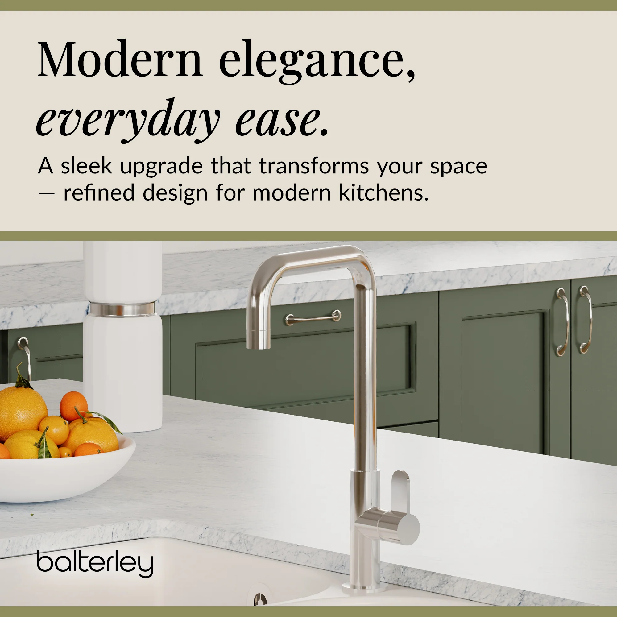 Kuma Kitchen Mono Mixer Tap - Multiple Handles and Finishes Available - Image 43