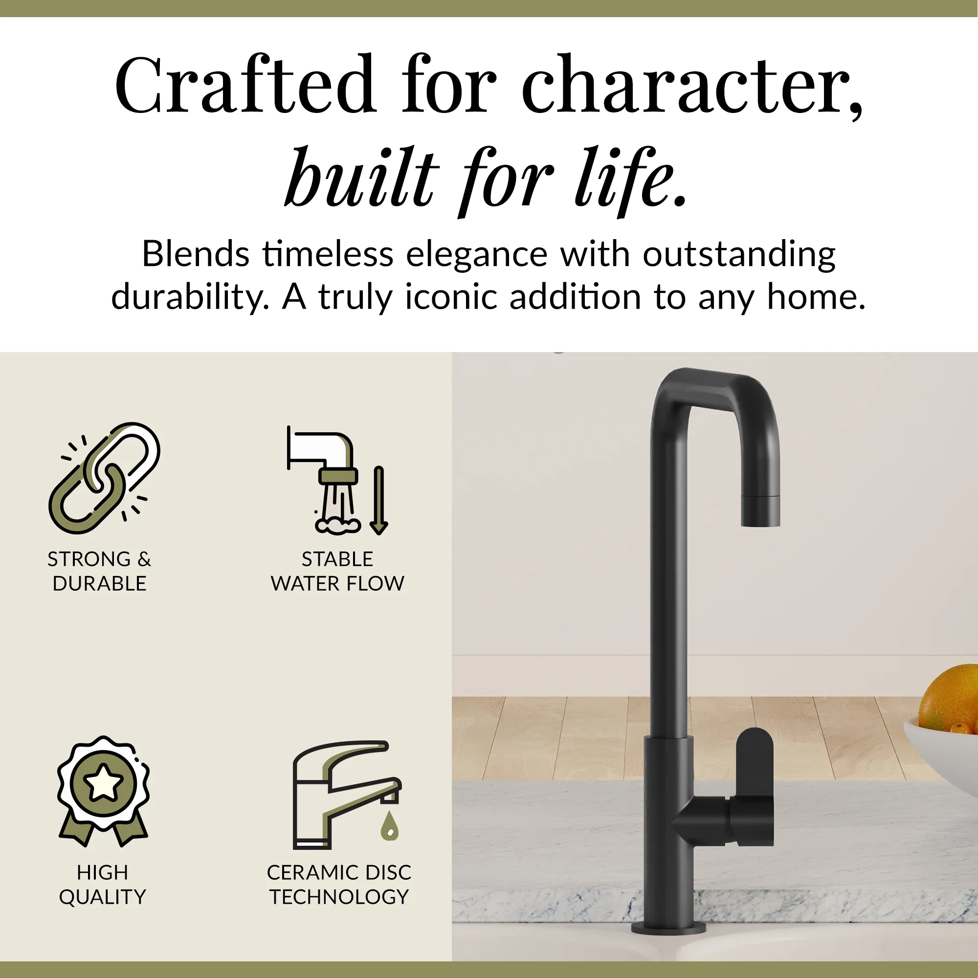 Kuma Kitchen Mono Mixer Tap - Multiple Handles and Finishes Available - Image 47