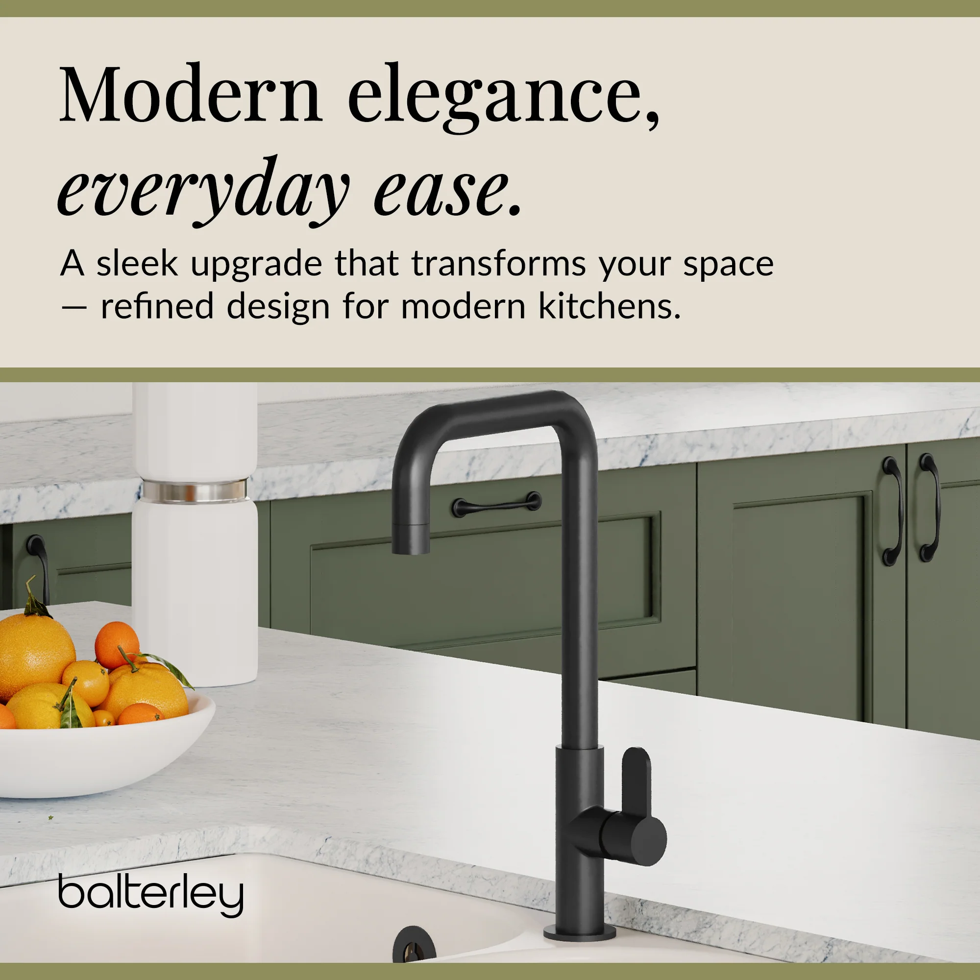 Kuma Kitchen Mono Mixer Tap - Multiple Handles and Finishes Available - Image 48