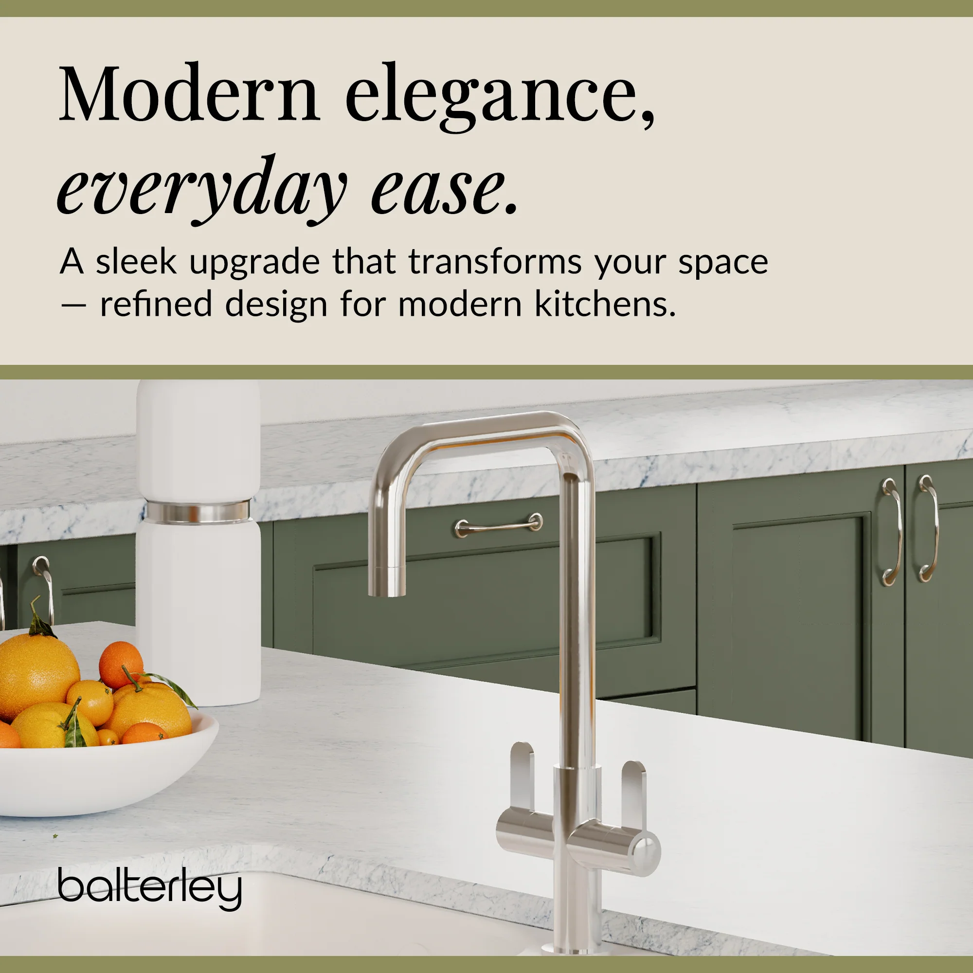 Kuma Kitchen Mono Mixer Tap - Multiple Handles and Finishes Available - Image 64