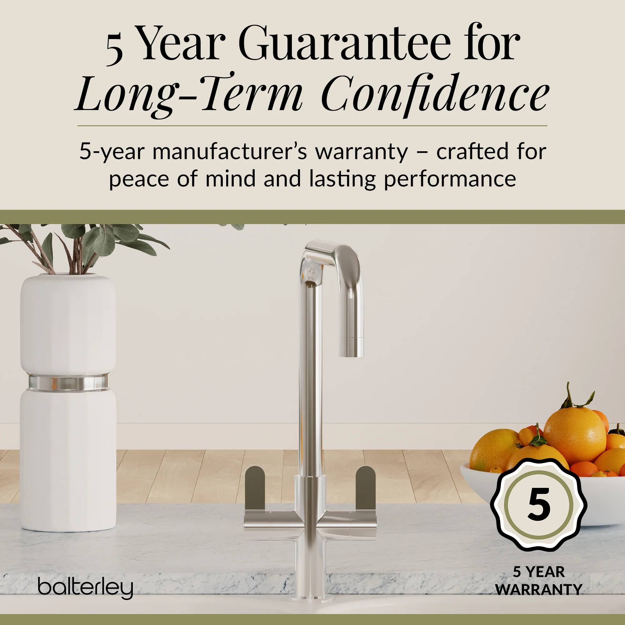 Kuma Kitchen Mono Mixer Tap - Multiple Handles and Finishes Available - Image 66