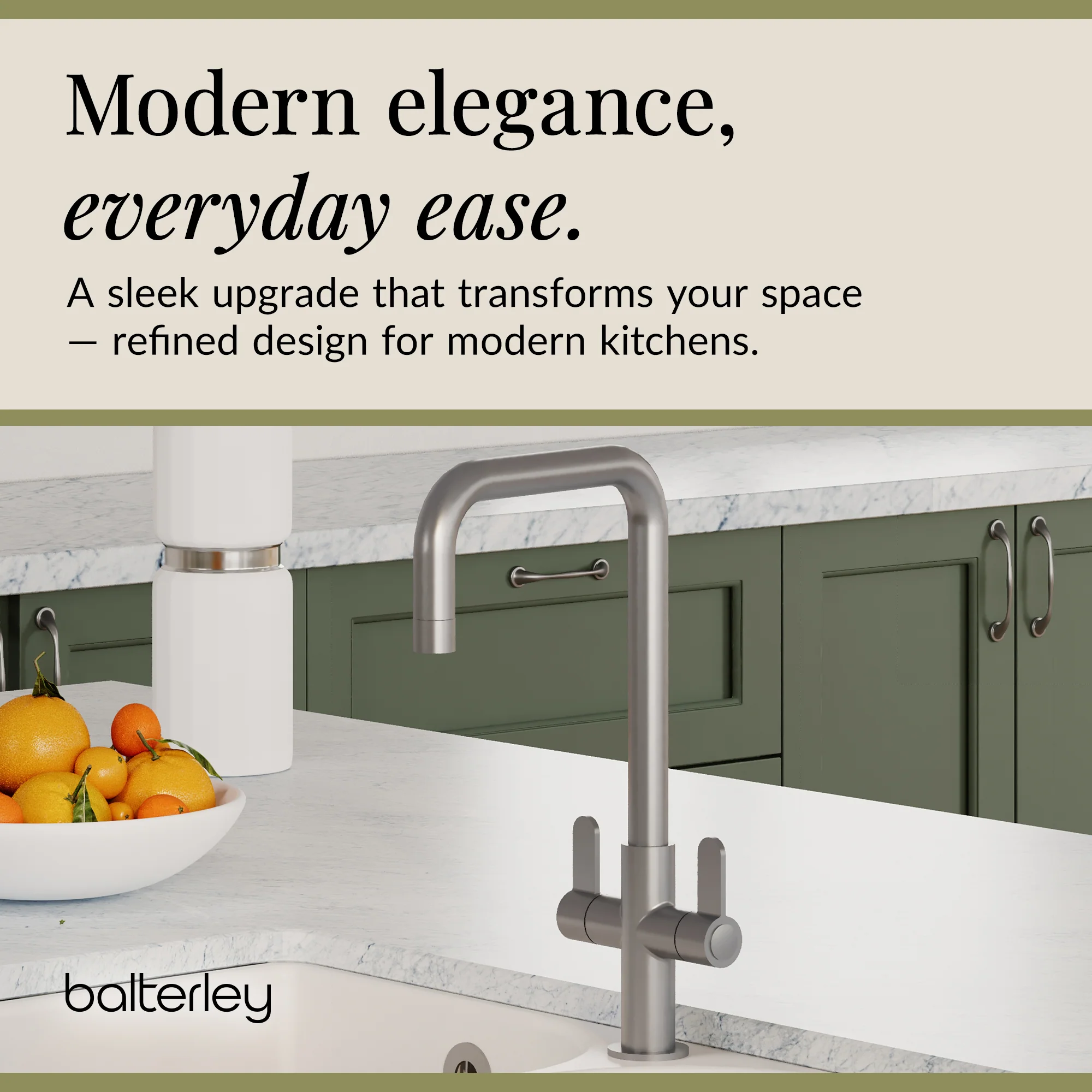 Kuma Kitchen Mono Mixer Tap - Multiple Handles and Finishes Available - Image 76