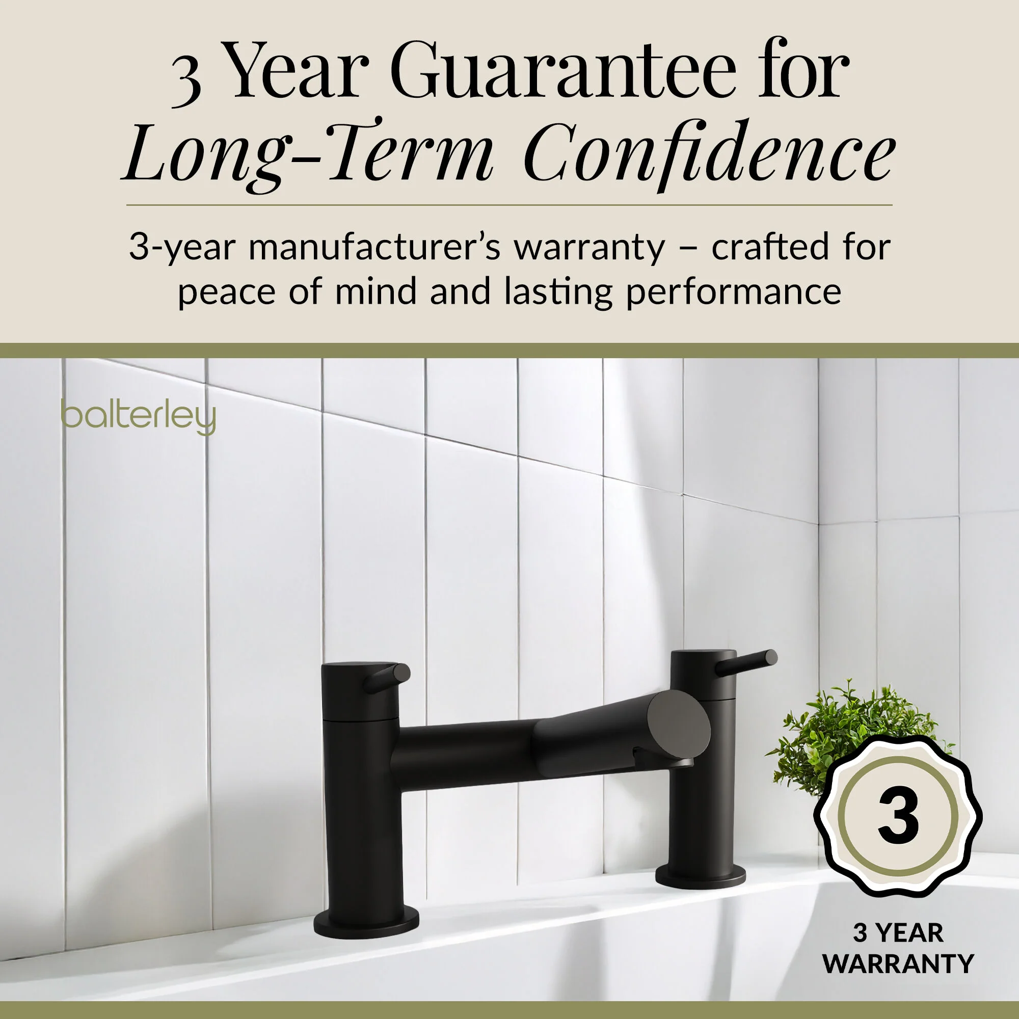Wetley Minimalist Round Deck Mounted Bath Filler Tap - Choice of Finish - Image 15