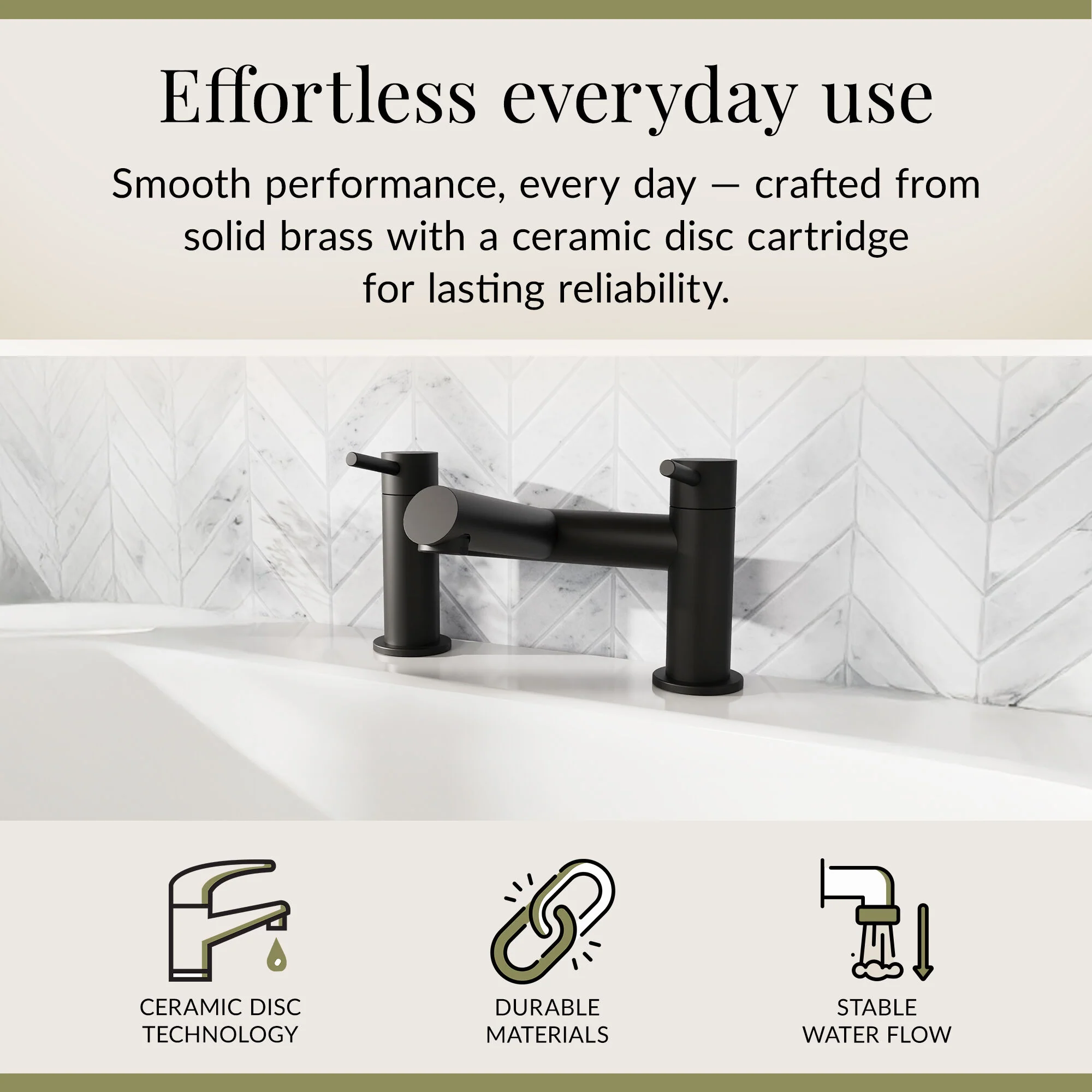 Wetley Minimalist Round Deck Mounted Bath Filler Tap - Choice of Finish - Image 23