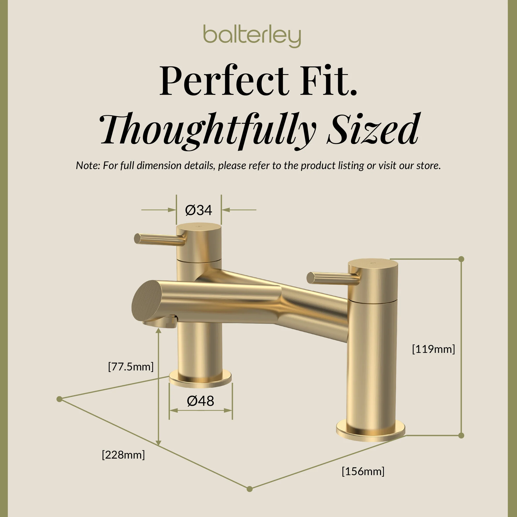Wetley Minimalist Round Deck Mounted Bath Filler Tap - Choice of Finish - Image 26