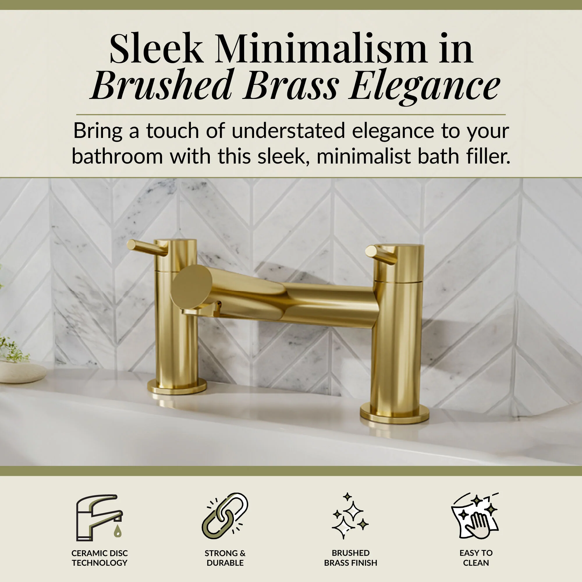 Wetley Minimalist Round Deck Mounted Bath Filler Tap - Choice of Finish - Image 27