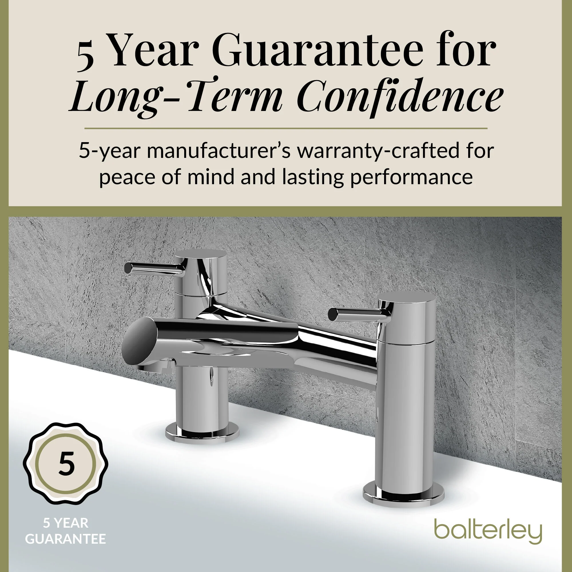 Wetley Minimalist Round Deck Mounted Bath Filler Tap - Choice of Finish - Image 8