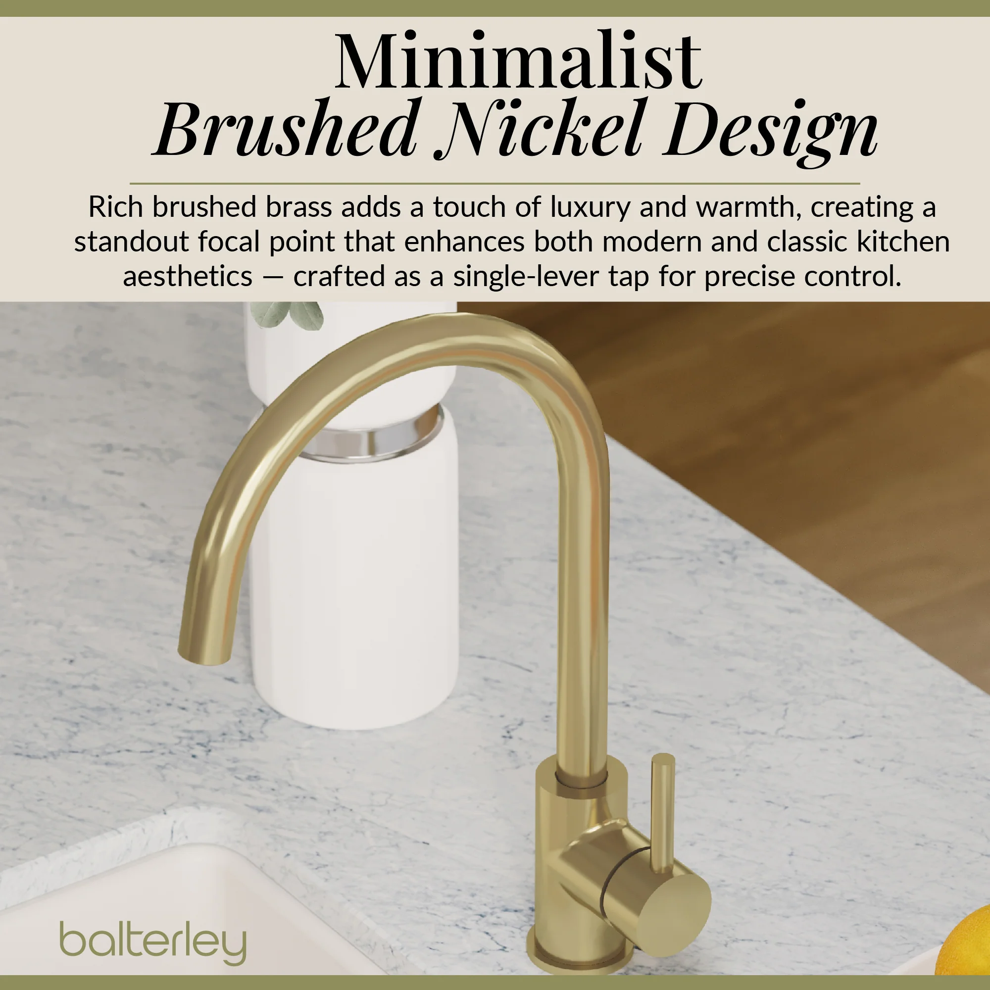 Lacerta Kitchen Mono Mixer Tap - Multiple Finish and Handle Options Available - Image 44