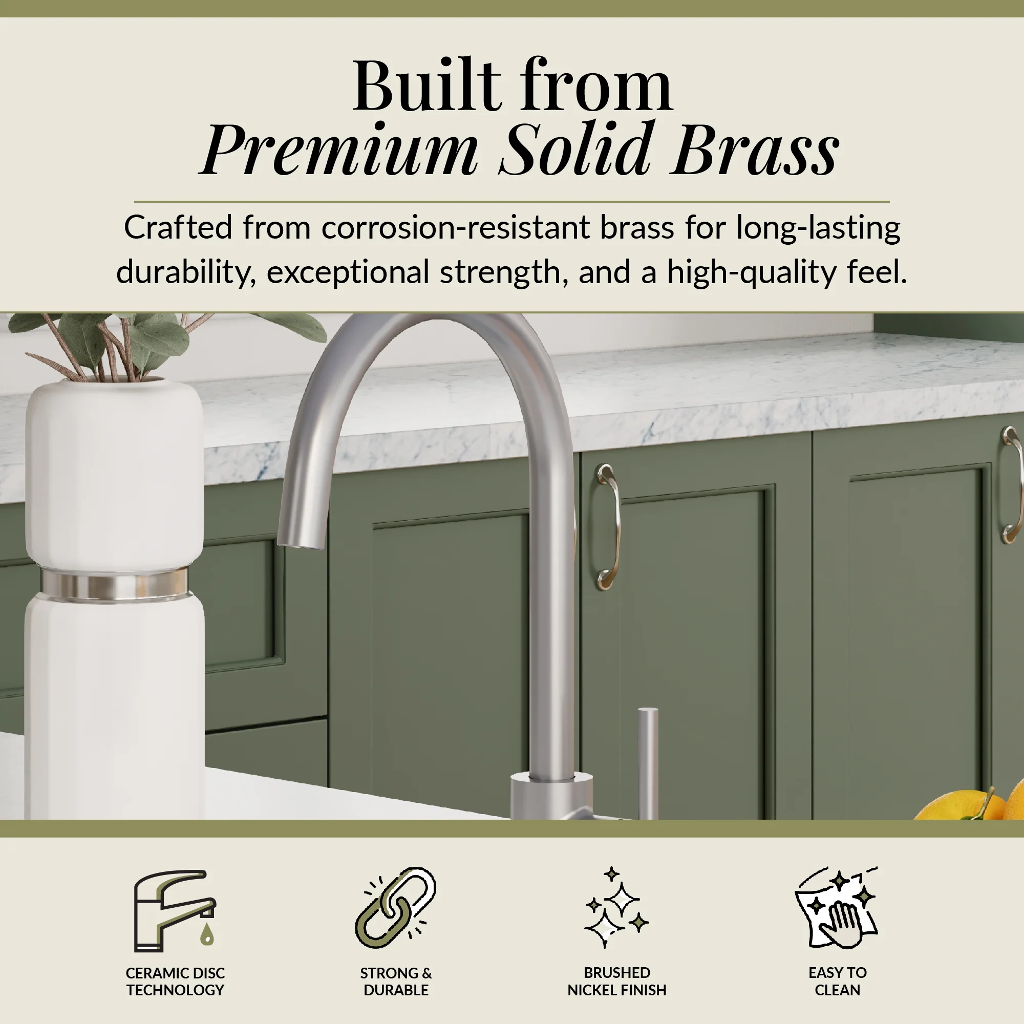Lacerta Kitchen Mono Mixer Tap - Multiple Finish and Handle Options Available - Image 56