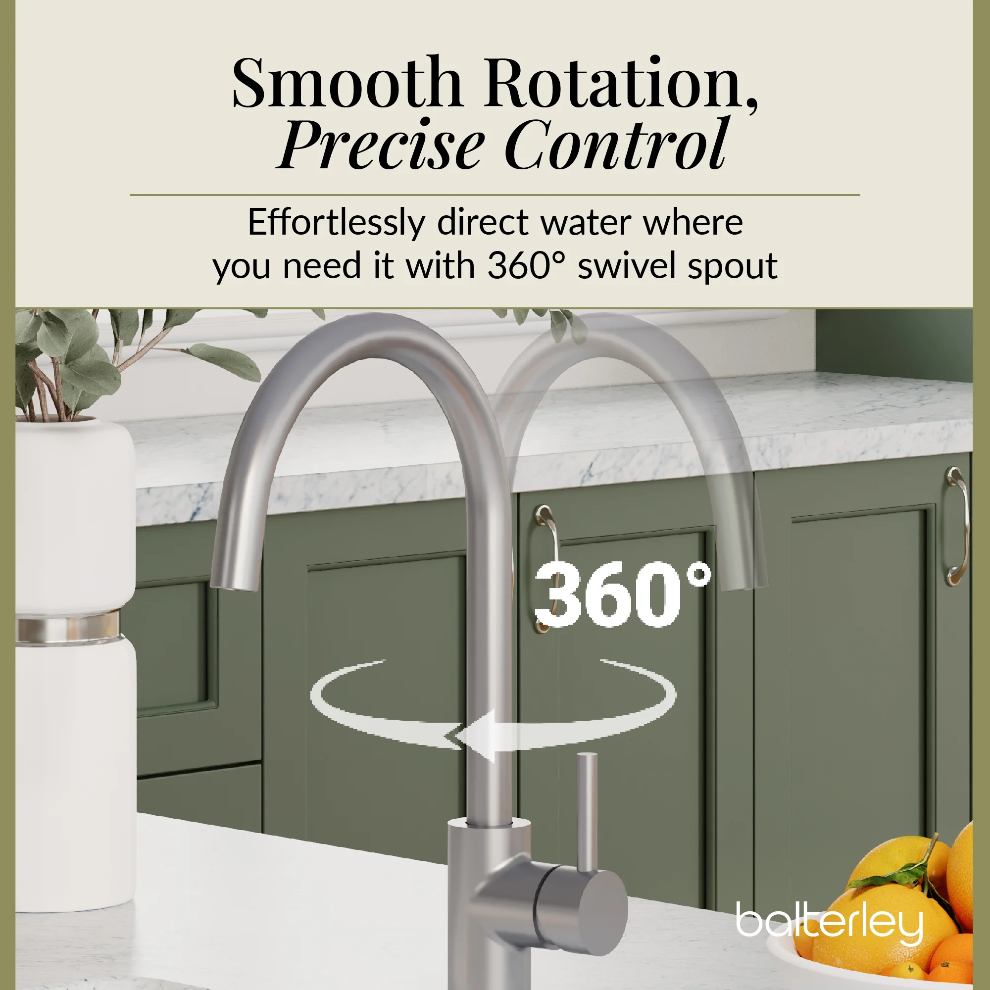 Lacerta Kitchen Mono Mixer Tap - Multiple Finish and Handle Options Available - Image 58