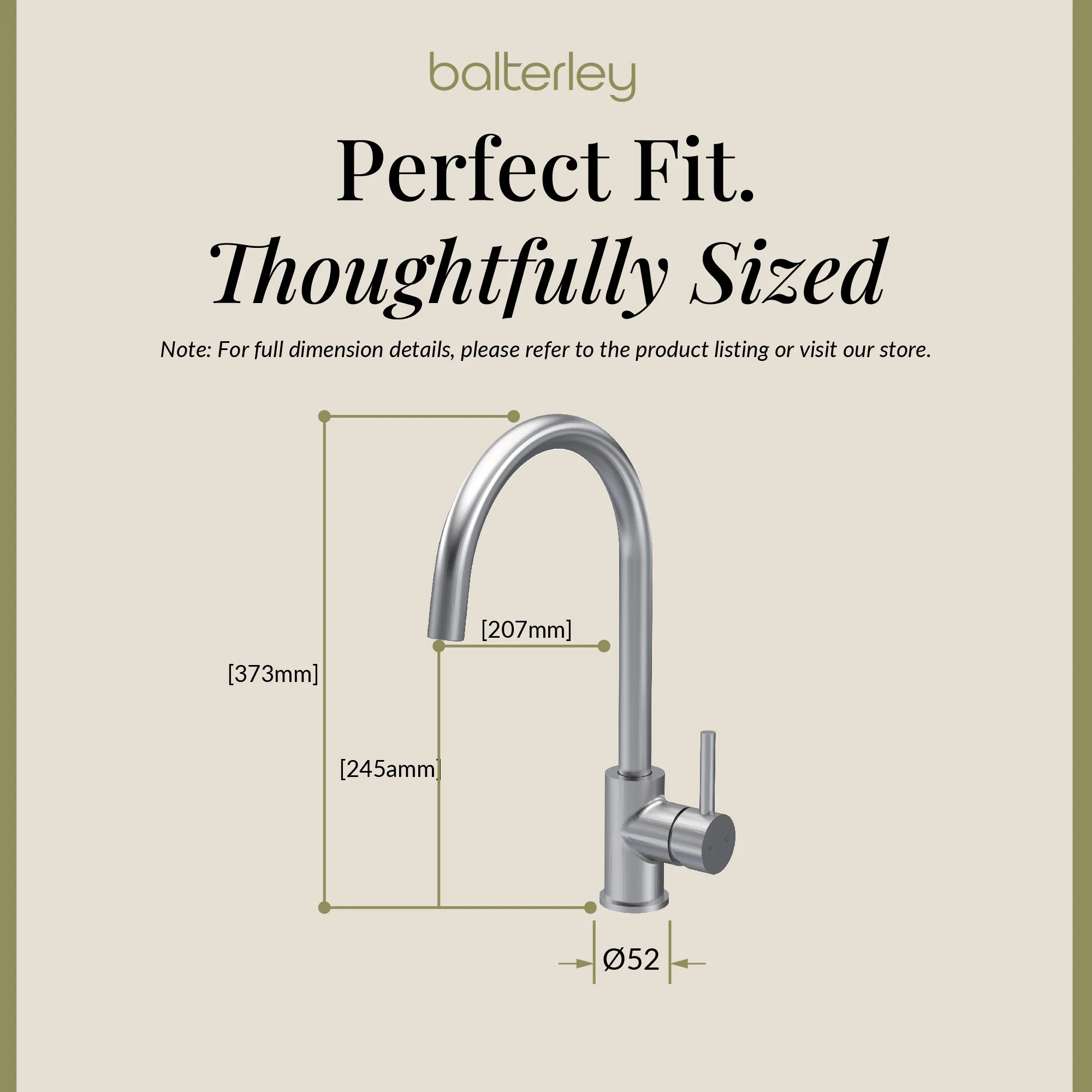 Lacerta Kitchen Mono Mixer Tap - Multiple Finish and Handle Options Available - Image 59