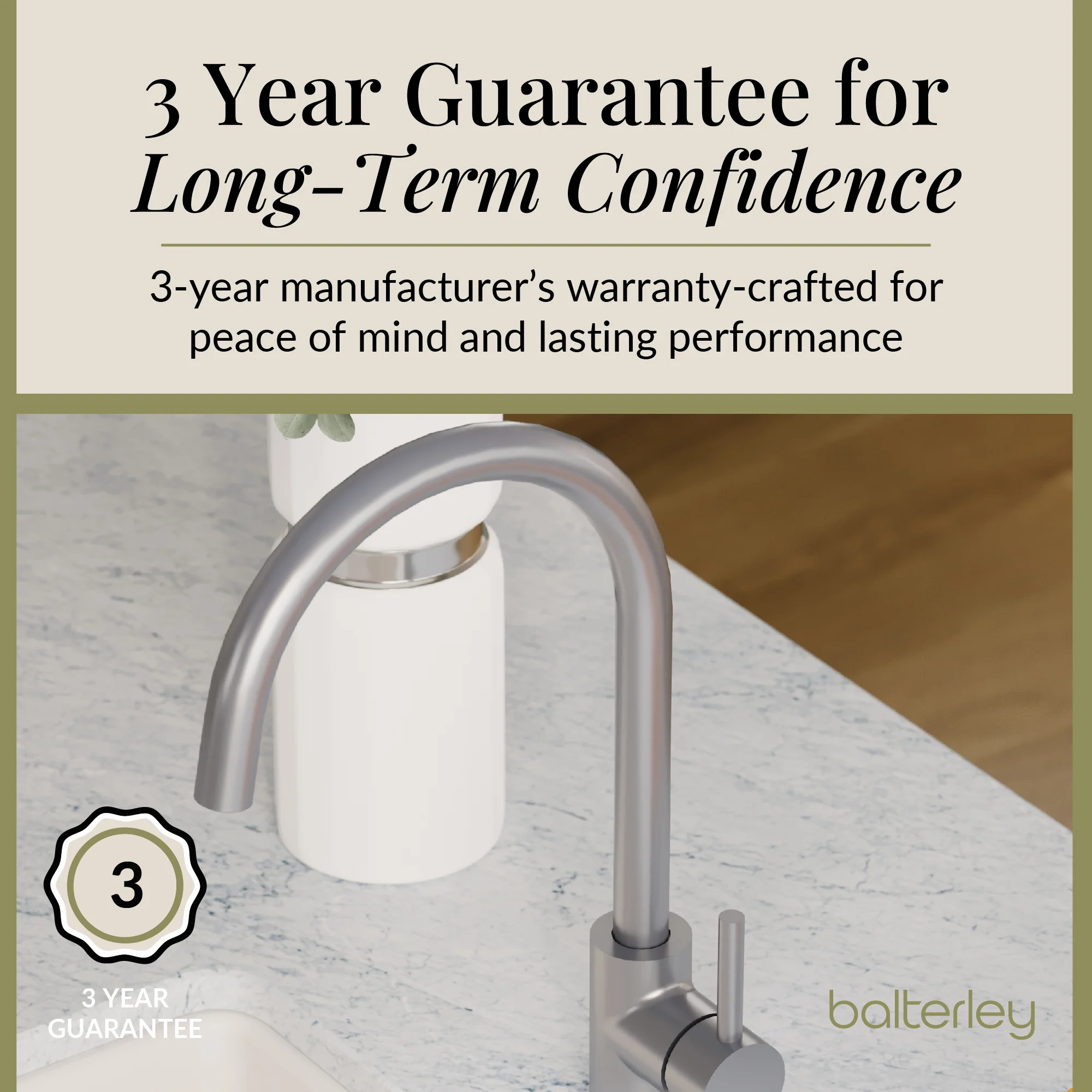 Lacerta Kitchen Mono Mixer Tap - Multiple Finish and Handle Options Available - Image 60